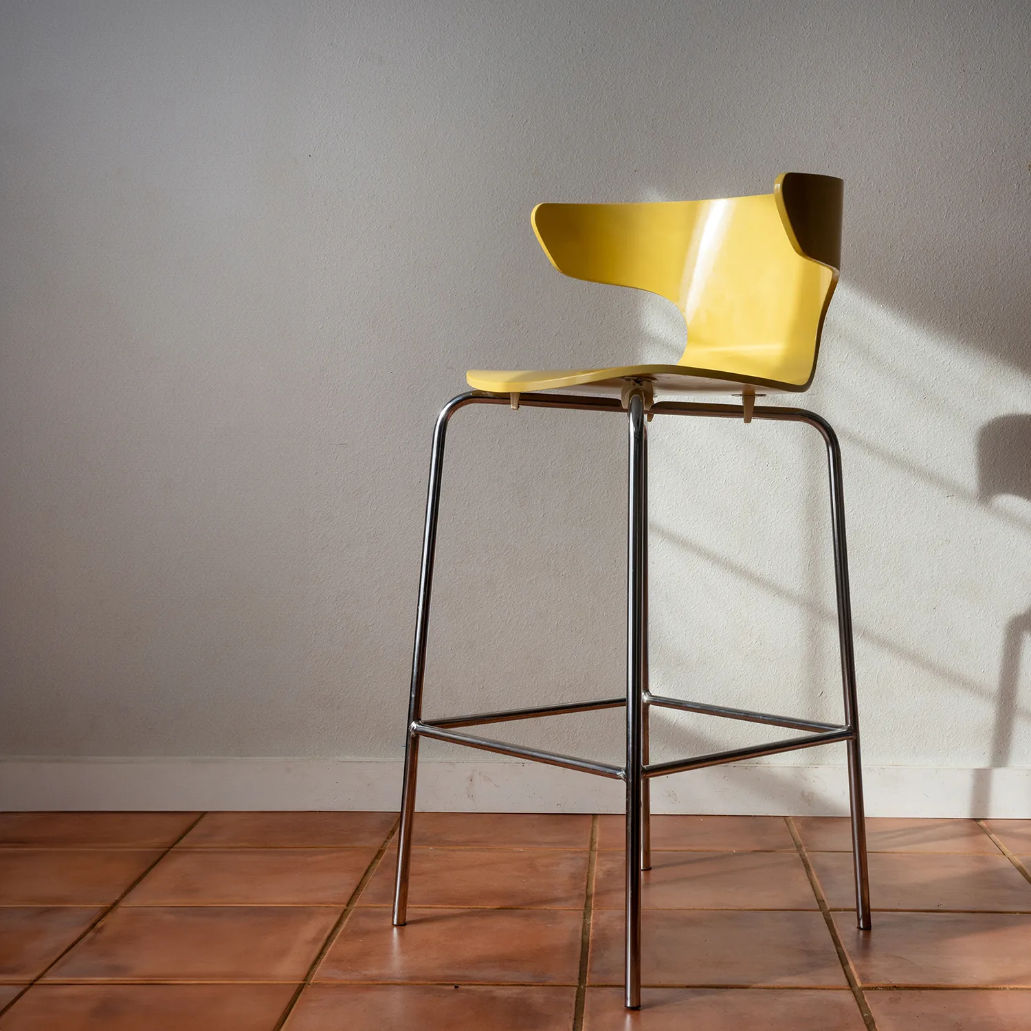 West Elm Yellow Bar Stools 