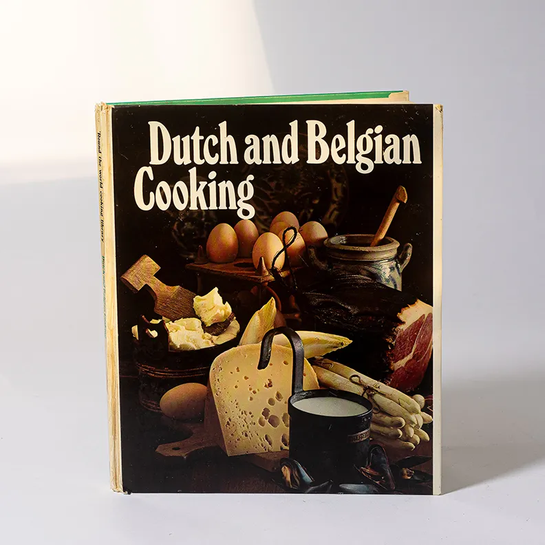 Cookbook Vintage Dutch and Belgium Cooking - 10"x 8.5" x .5"