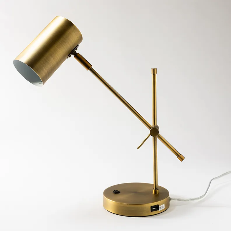 Rose Gold Desk Lamp - 17" x 6"