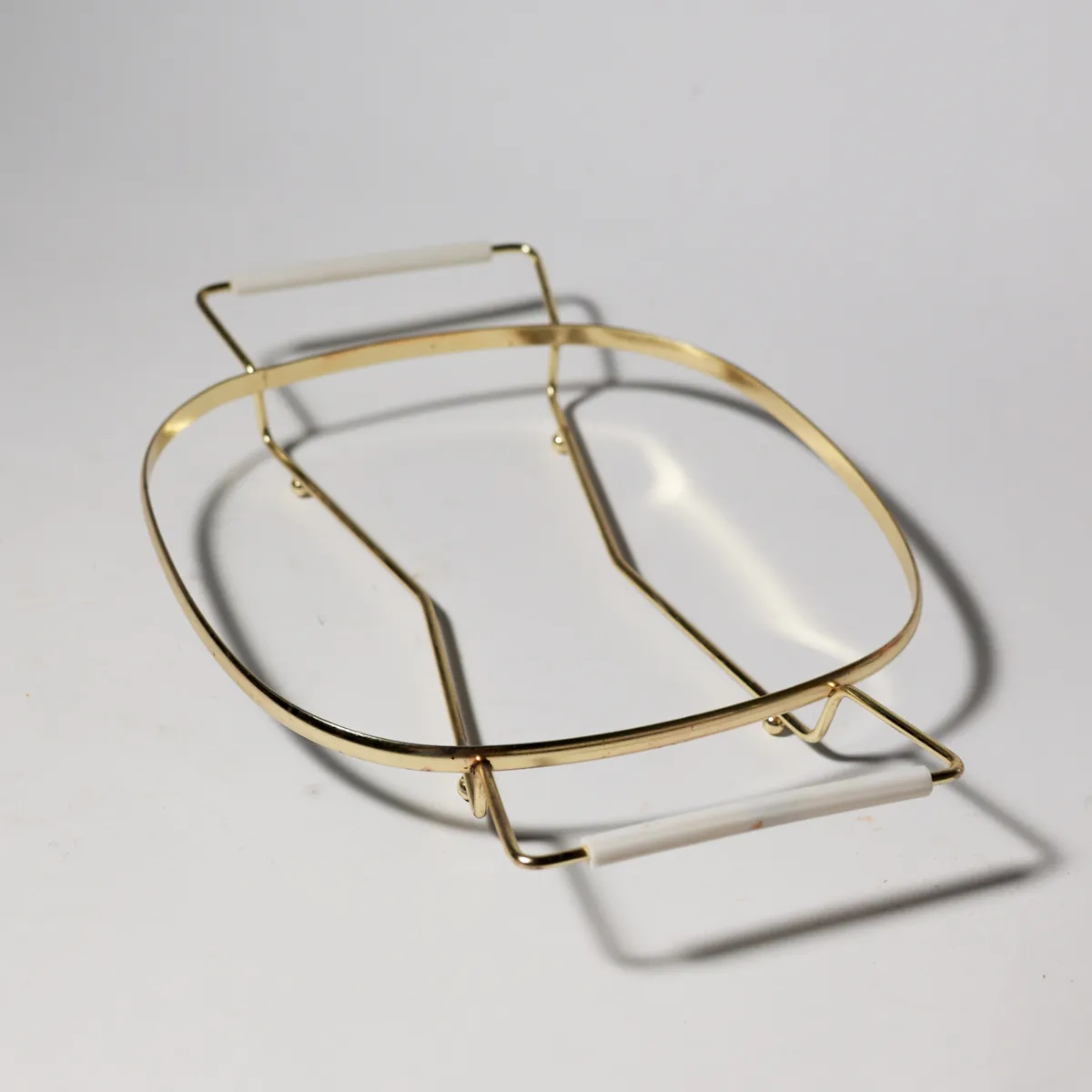 Mid-Century Brass Wire Round Trivet Stand Vintage