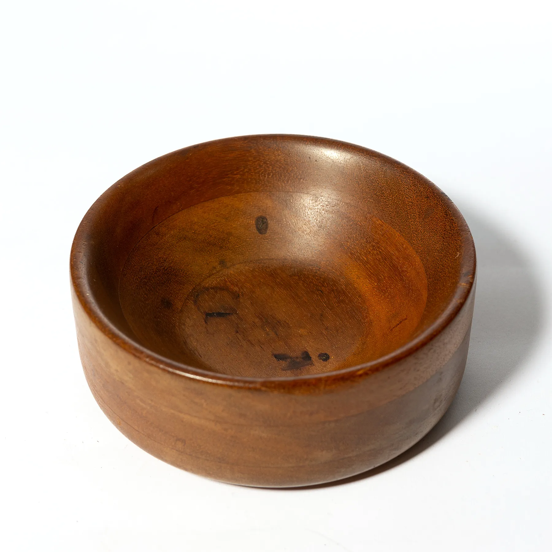 Vintage Teak Bowl Solid Wood, Deep - 2.5" x 6.5"