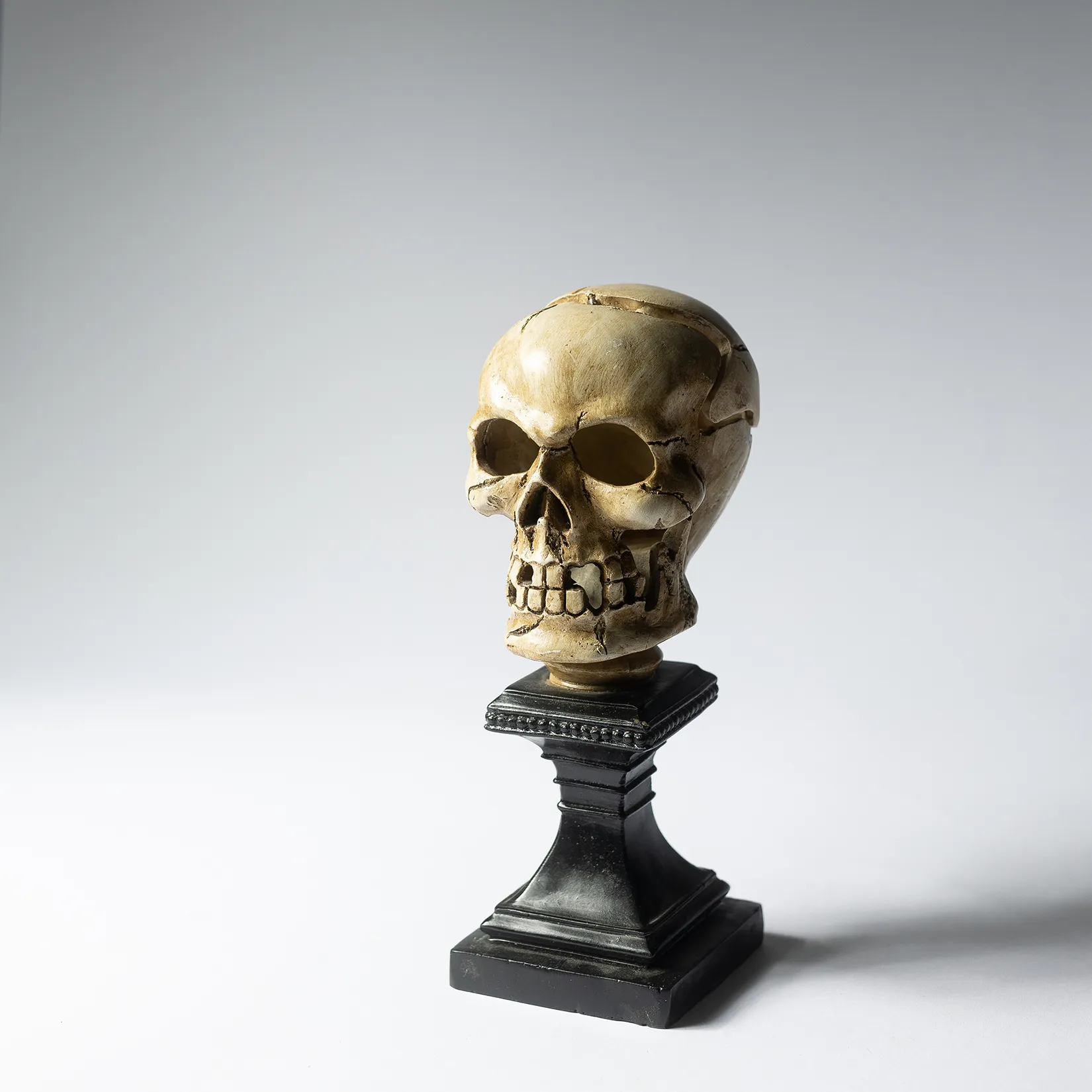 Halloween Skull on a pedestal - 9.5" x 3"