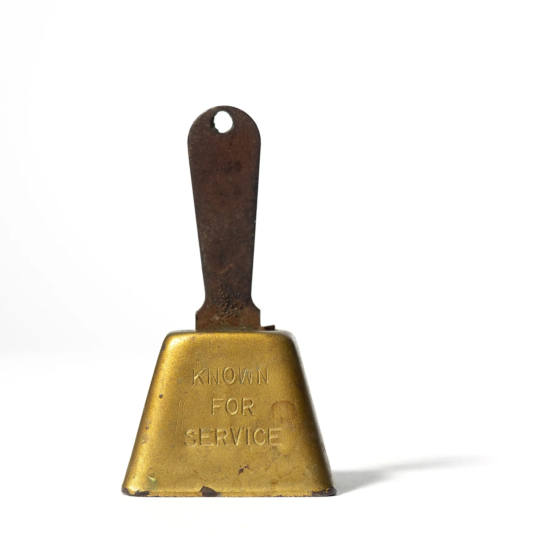 Small Copper Bell Retirement Gift Inscription - 3" x 1.25"