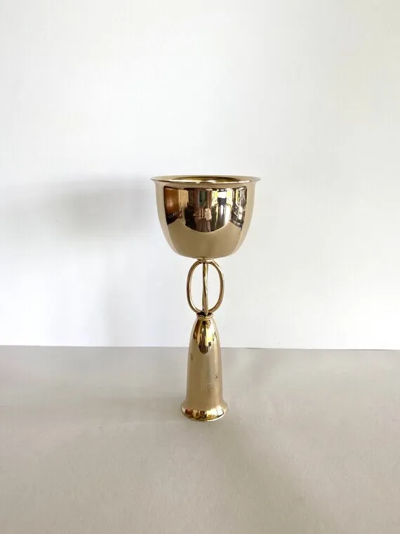 Tall Slender Silver Jigger