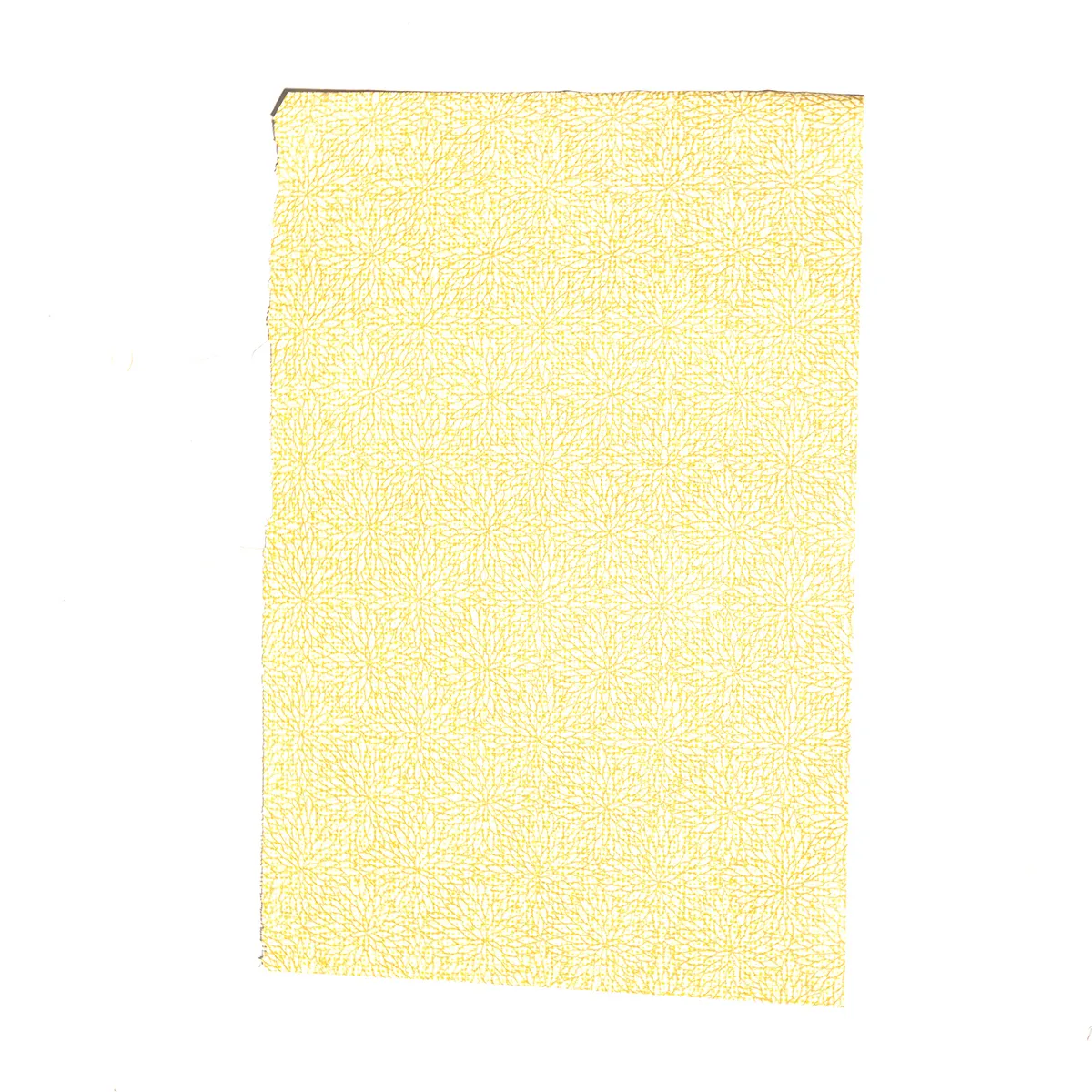 Wallpaper Remnant 1970s Shades of Yellow Flowers on a diagonal grid