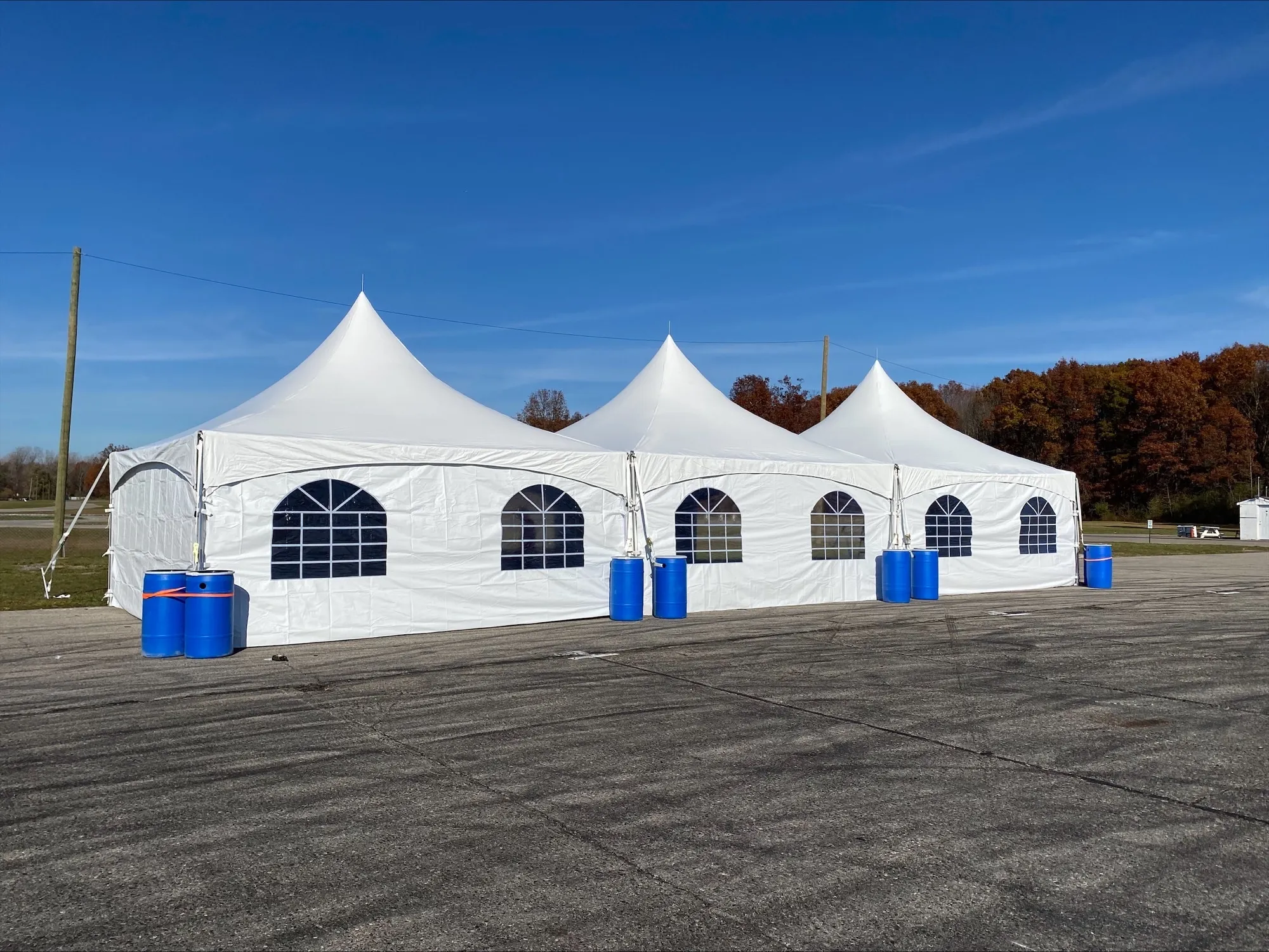 20X60 MARQUEE WITH SIDEWALLS