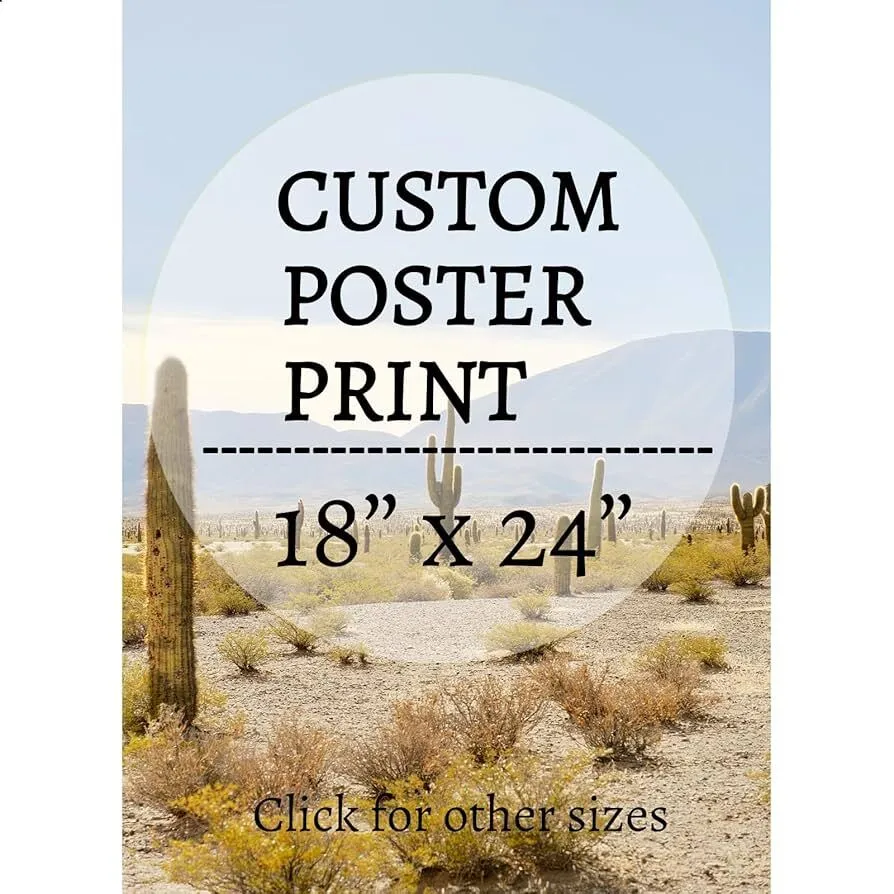 Personalize Poster 18x24in
