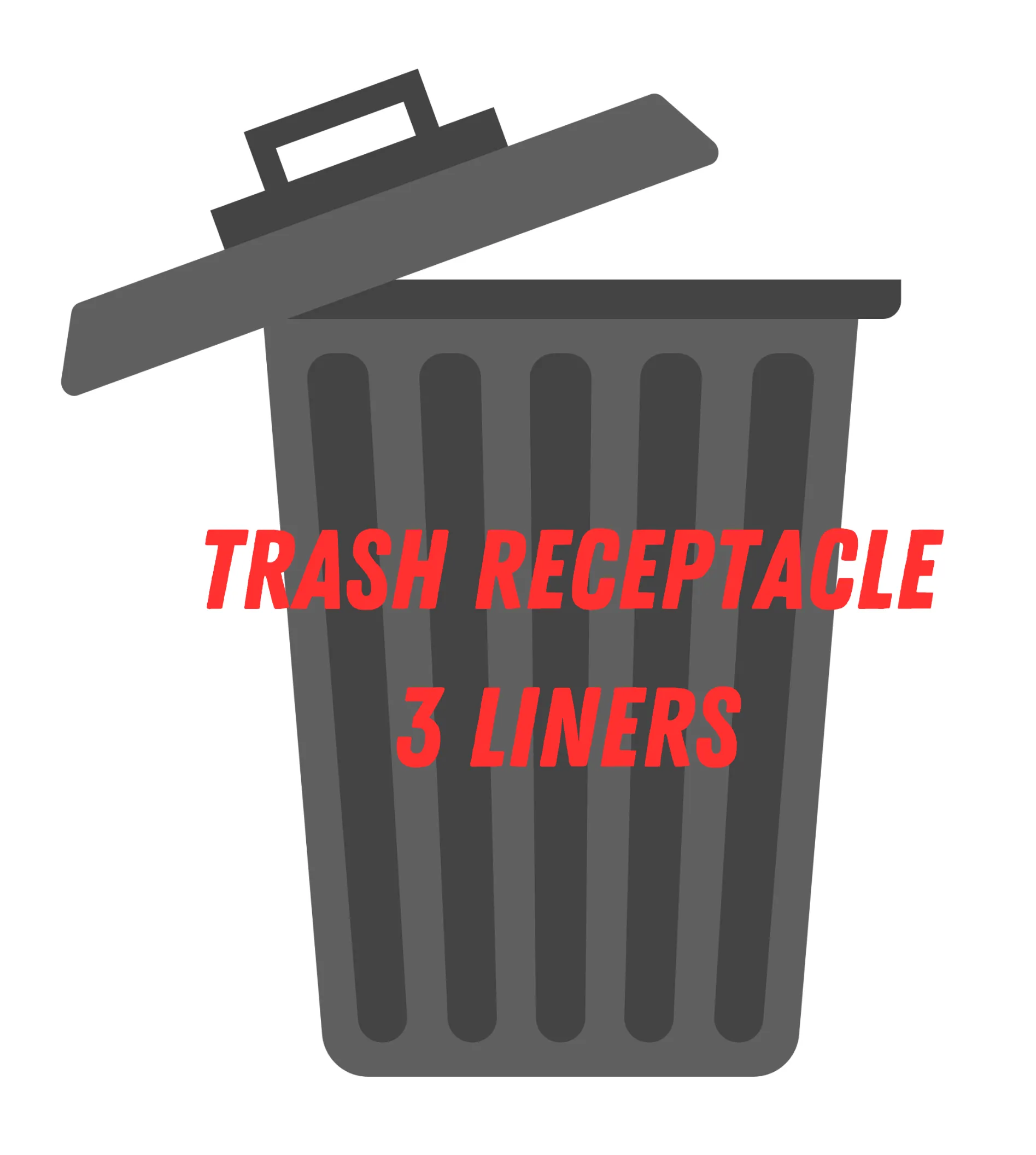 Waste Container 32 Gal. w/ 3 Liners