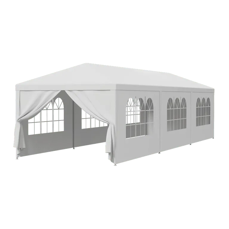 White Canopy 10x30ft. with walls