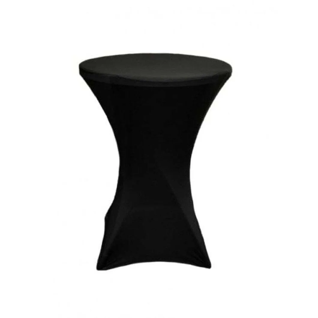 Black Spandex Linen Cocktail Table 