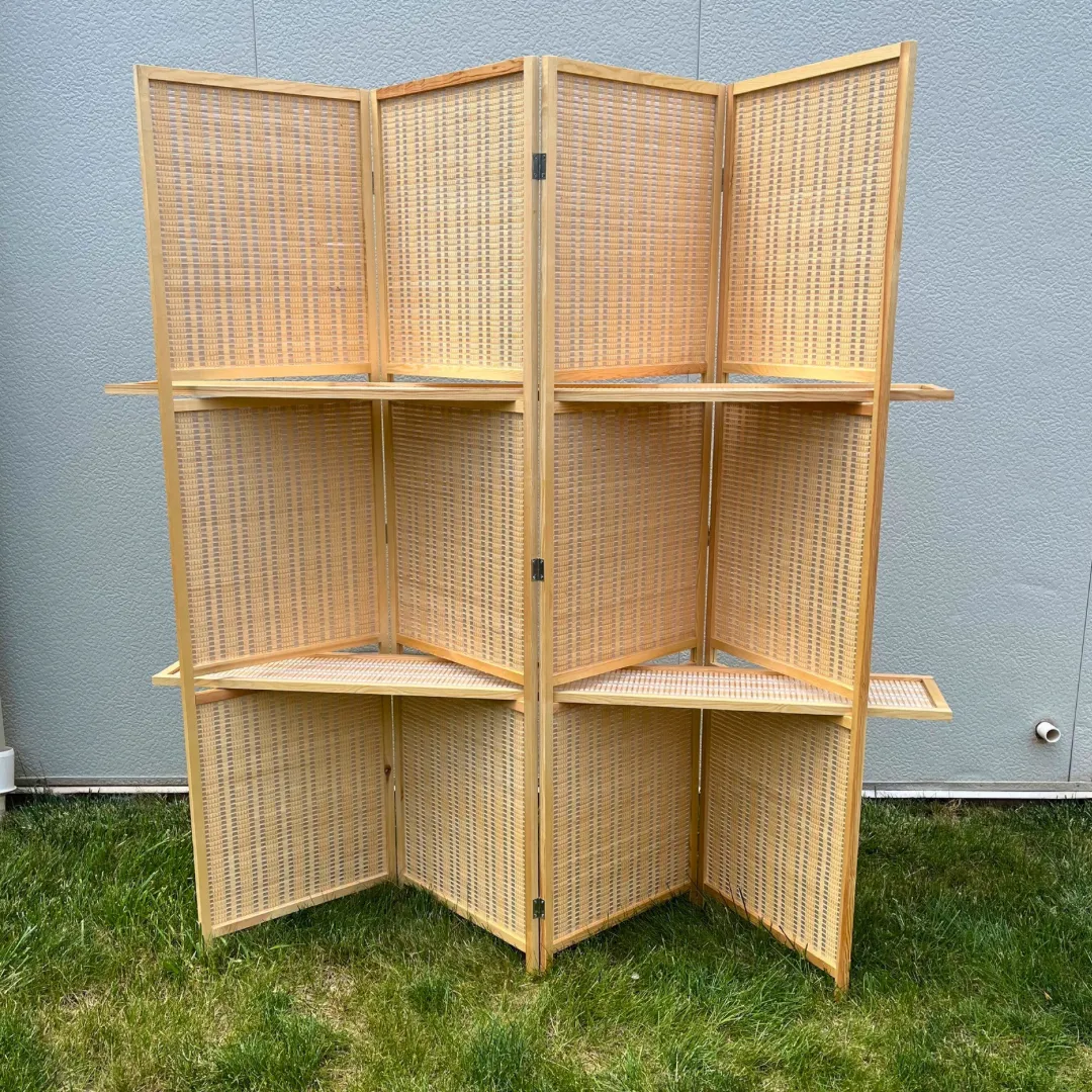 Bamboo Divider with Shelf