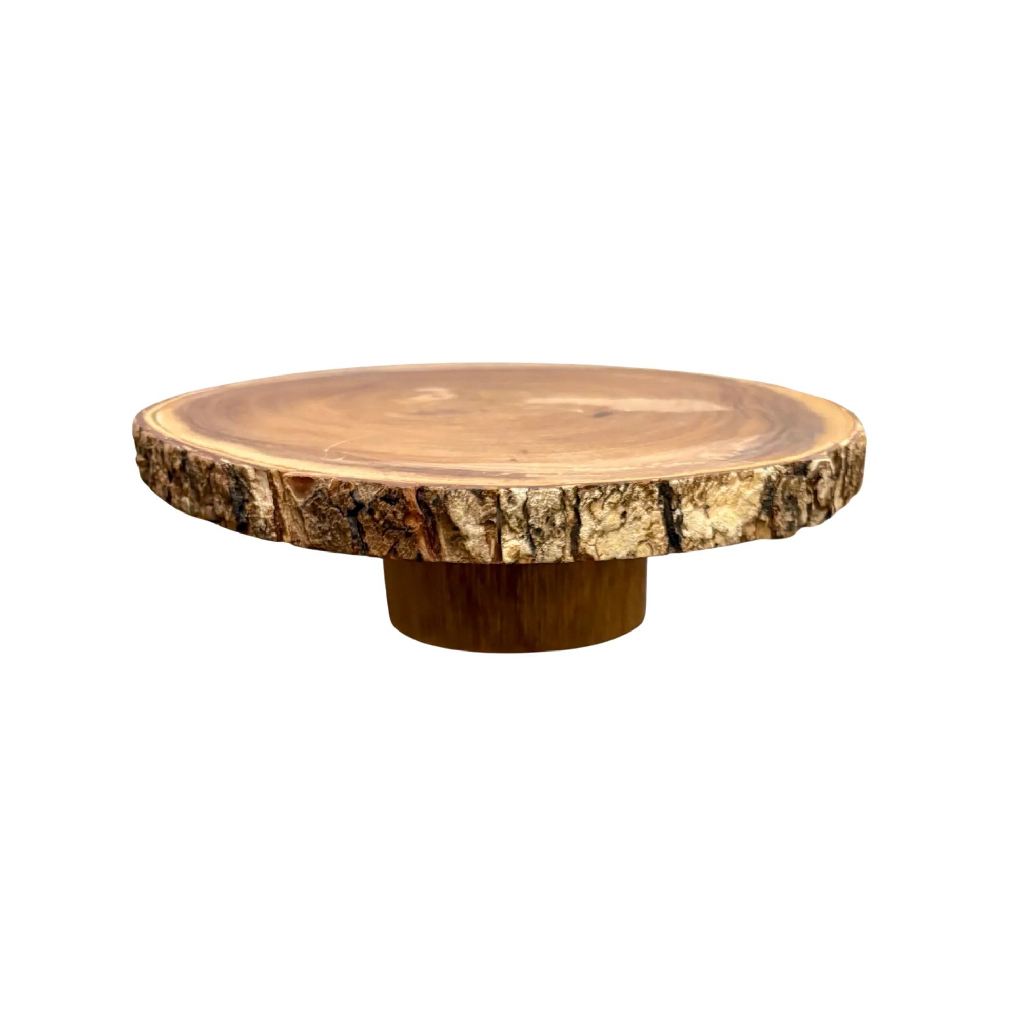 Wood Slab Cake Stand