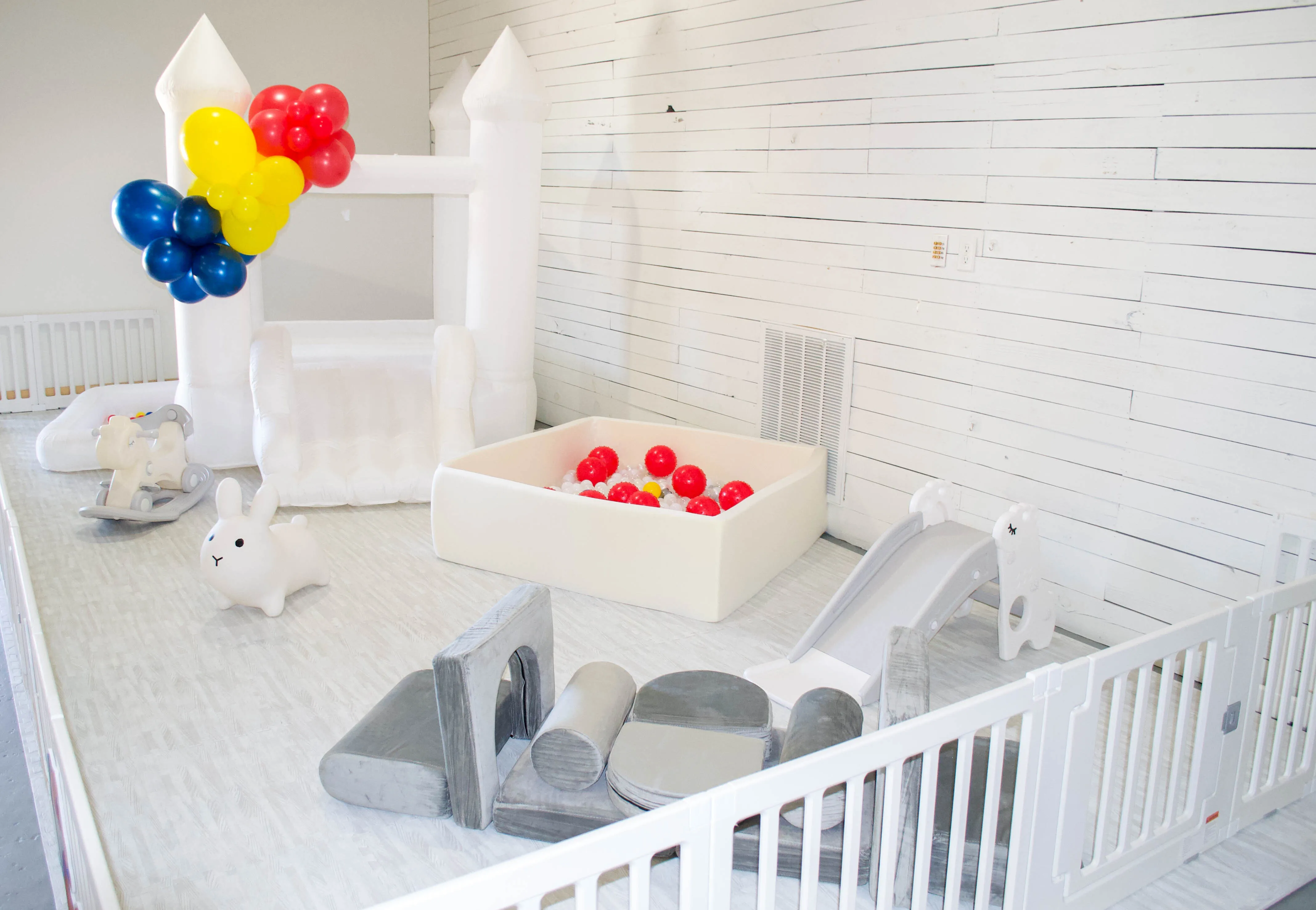 Soft Play Deluxe with Ball Pit & Toddler Bounce House