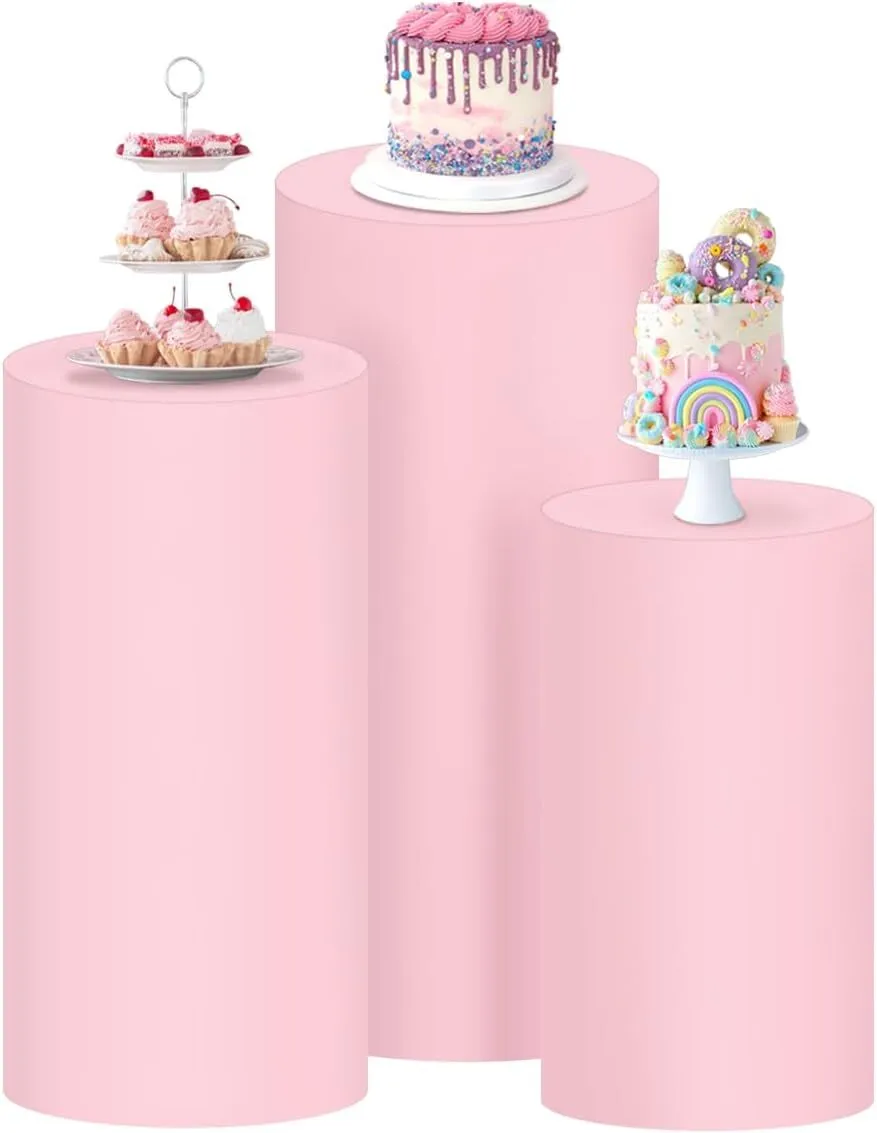 Cylinder Pedestal Stand Covers, Multiple Options