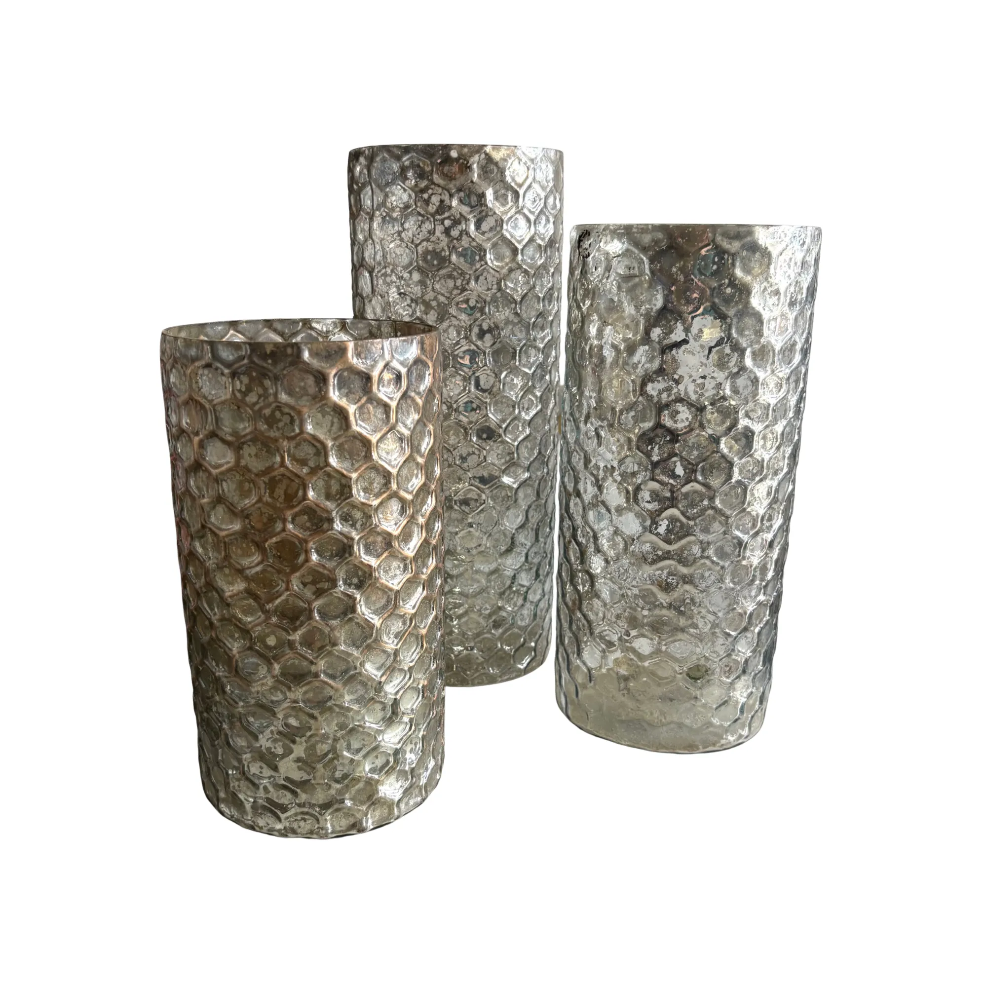 Metallic Glass Vases