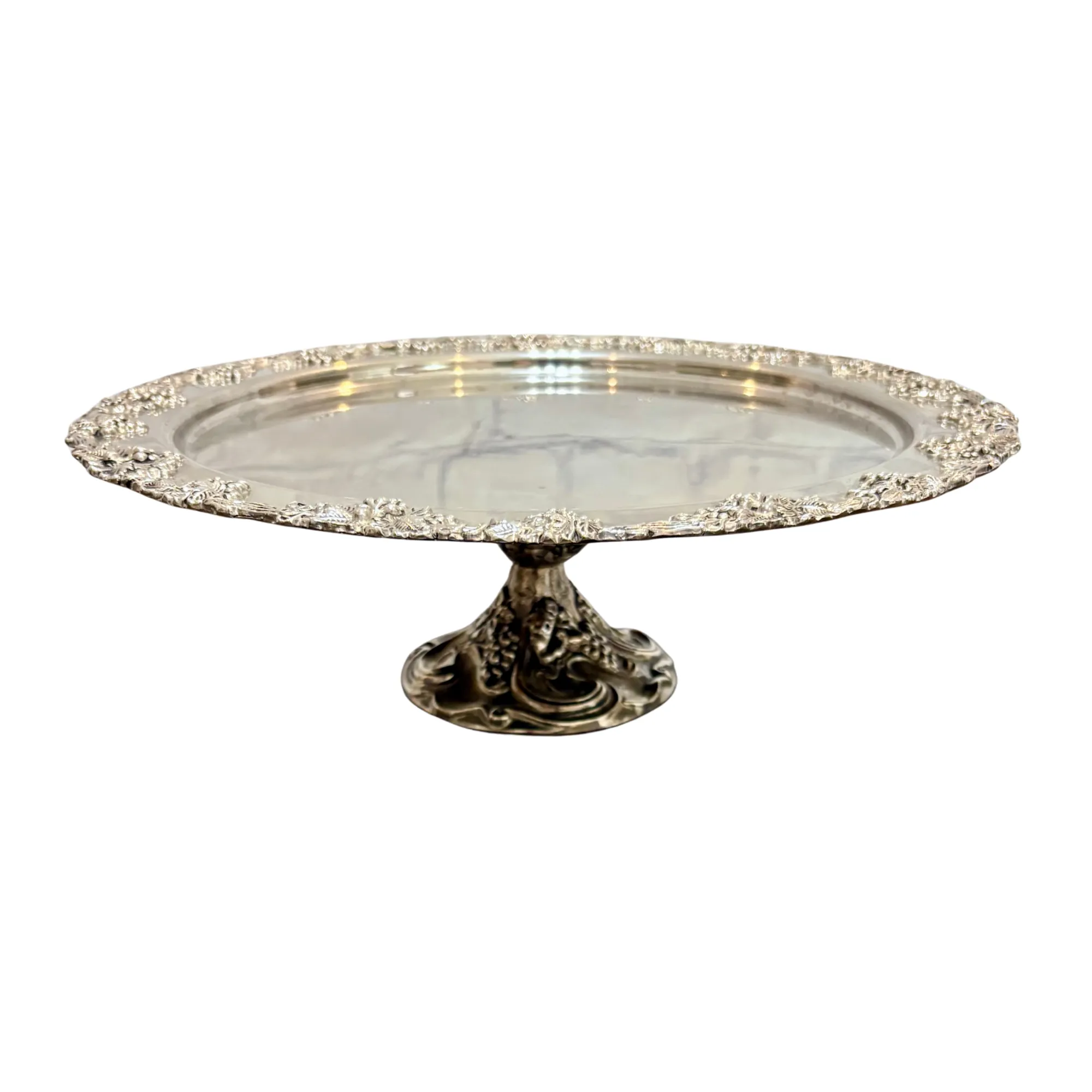 Silver 9 Inch Cake Stand