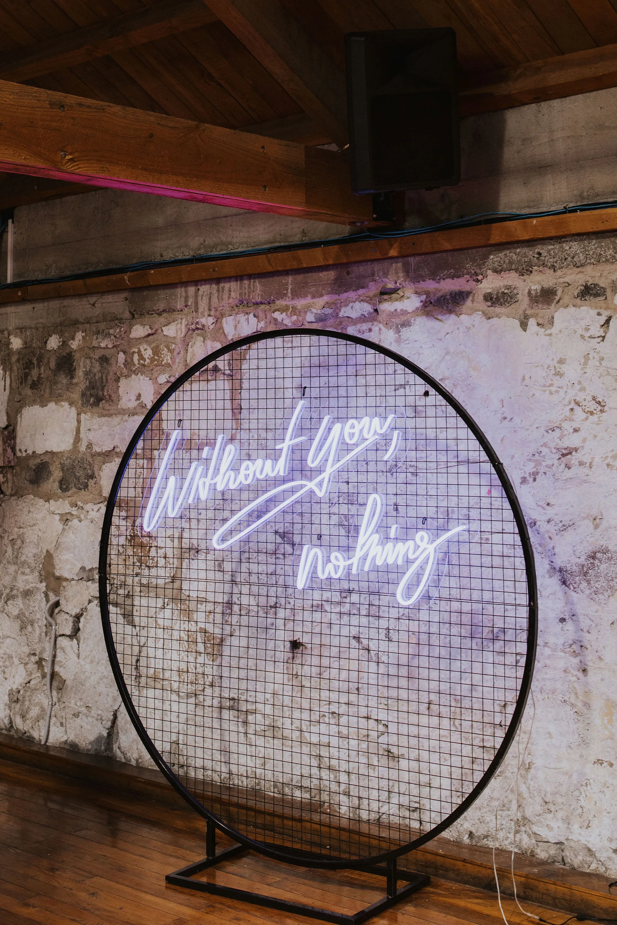 Black Round Mesh Backdrop