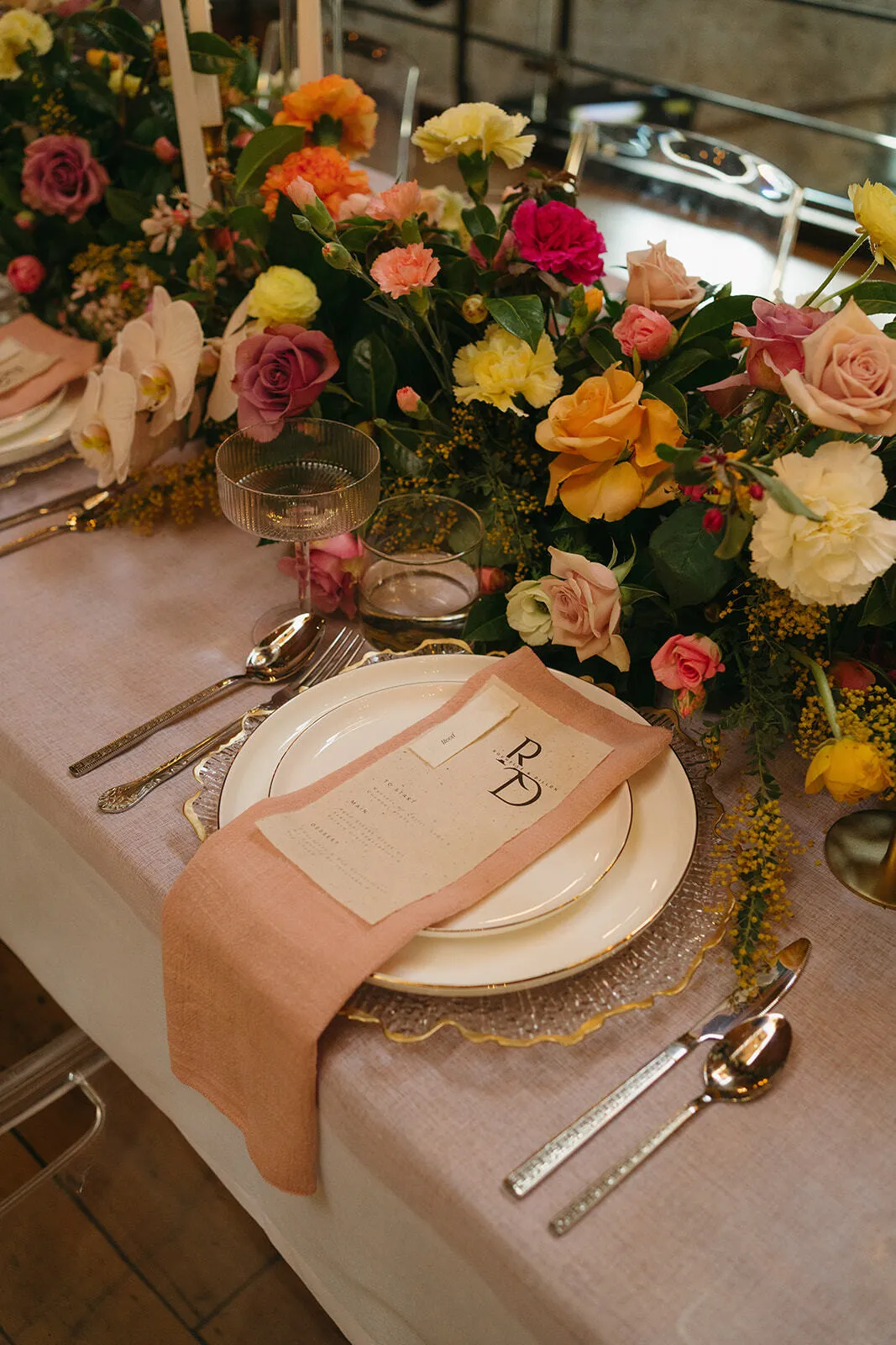 Gold Rim Dinner Plate