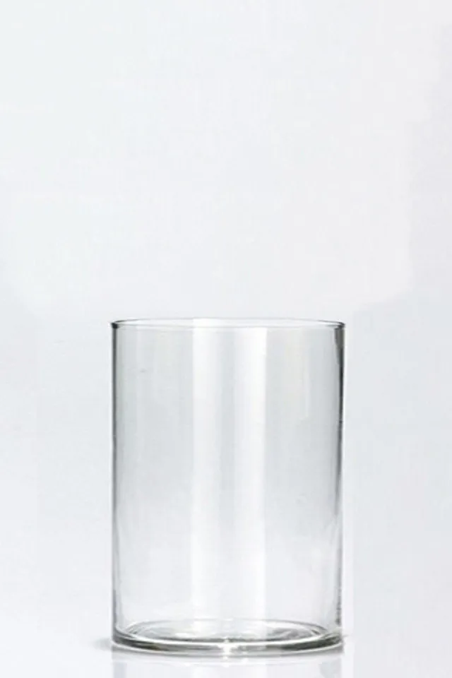Short Plain Glass Cylinder