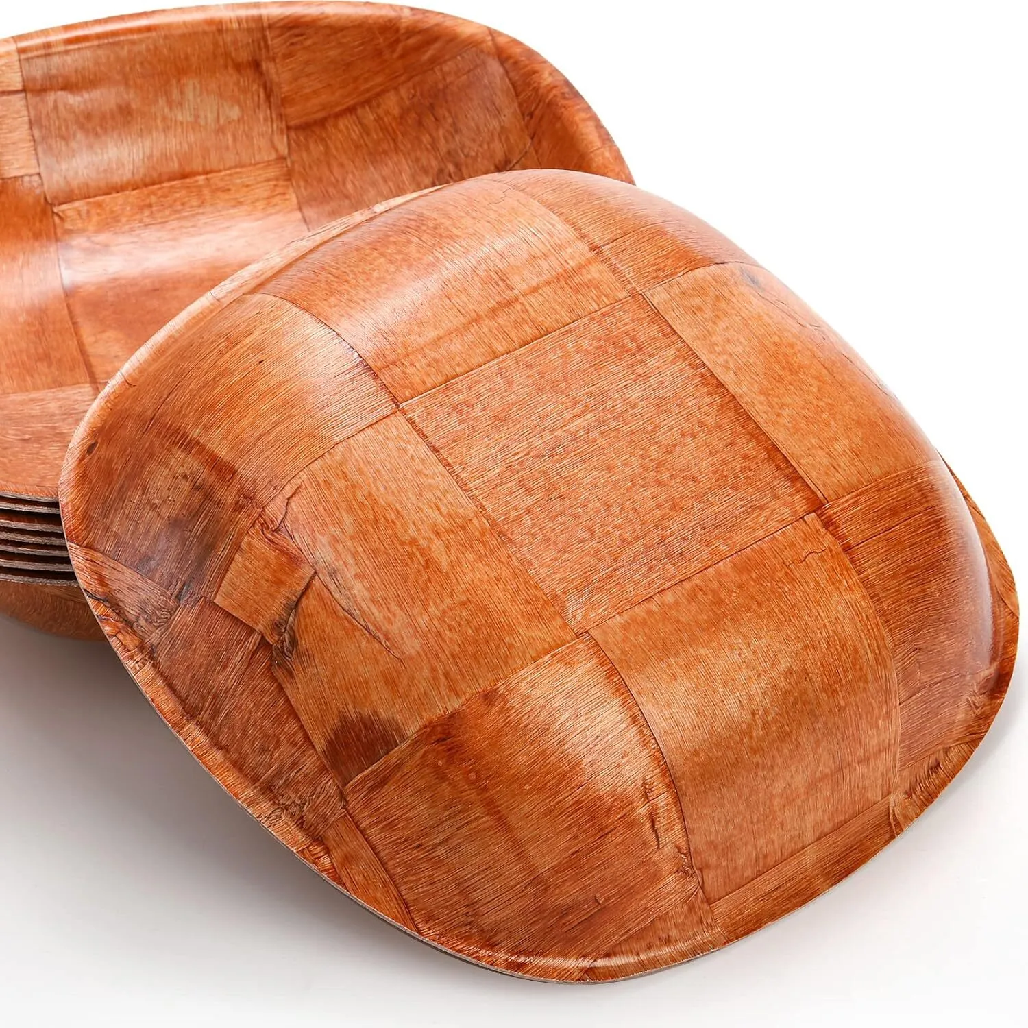 Square Wood Look Serving Bowl