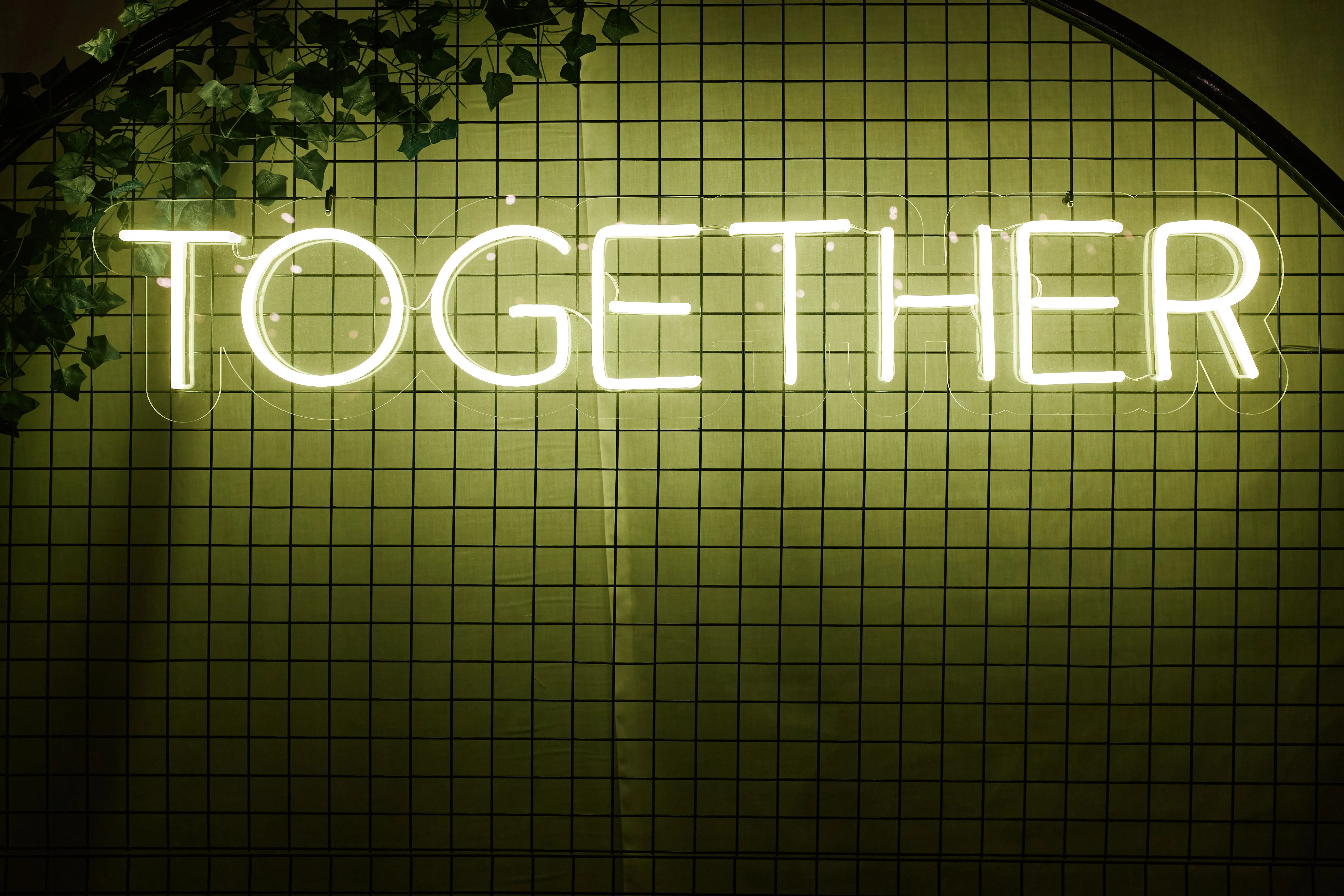 Together' Yellow Light Neon Sign
