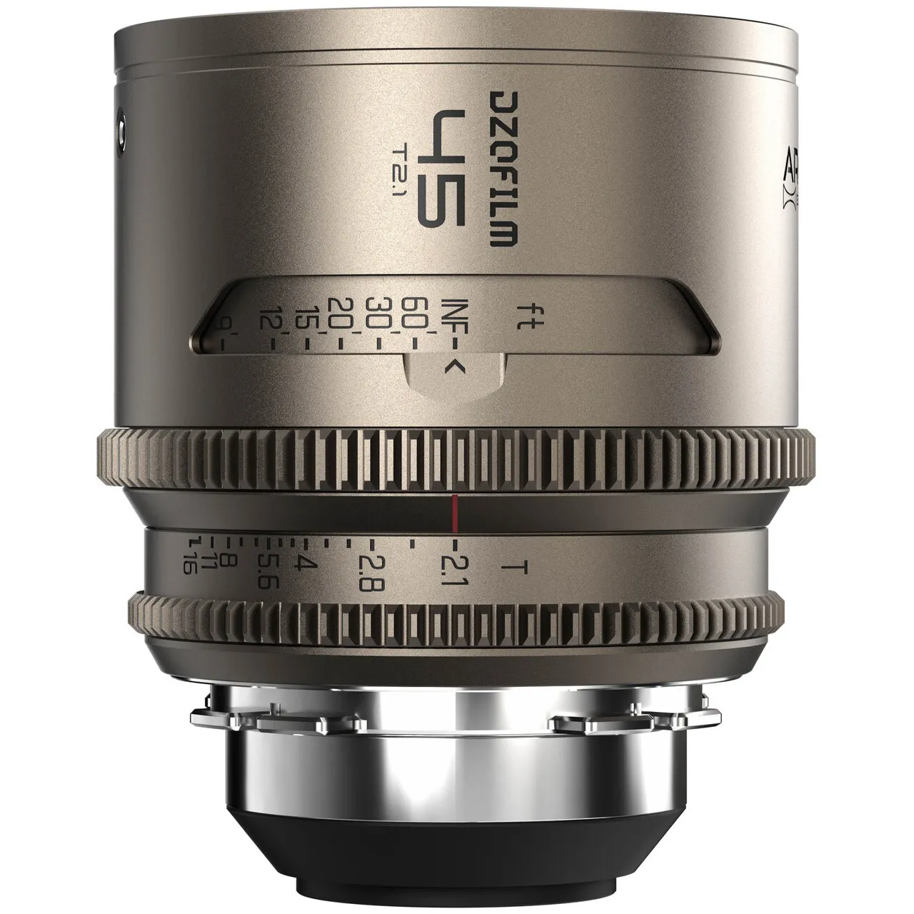 DZOFilm Arcana 45mm T2.1 1.5x Anamorphic Prime Lens (ARRI PL, Titanium, Imperial)