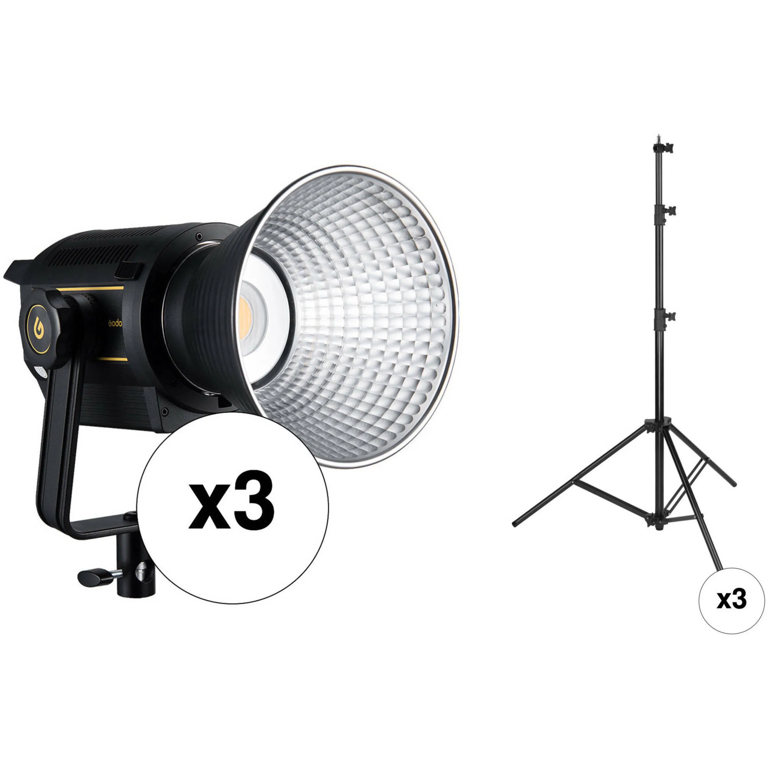 Godox VL150 Continuous LED Light (3-Light Kit)