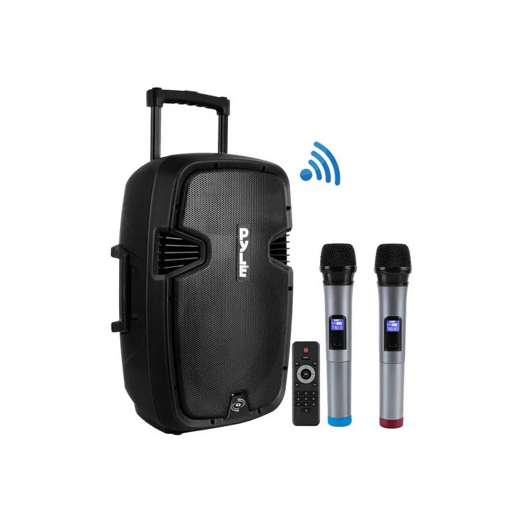 15" Portable Battery Powered 1600W Bluetooth PA Speaker