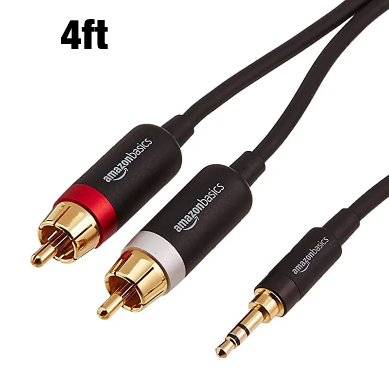 3.5mm to 2-Male RCA Cables ( Varying Lengths )