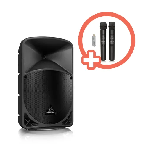 B12X Powered Loudspeaker w/ Wireless Mics Bundle