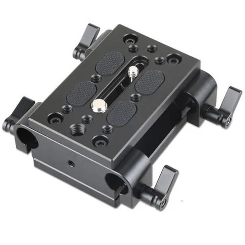 Baseplate with Dual 15mm Rod Clamp