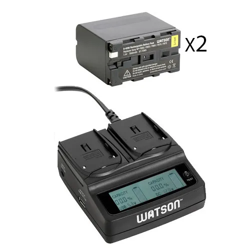 NP-F975 2xBattery and Charger Kit