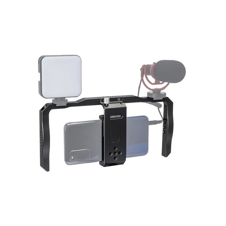 Dual-Grip Aluminum Smartphone Cage