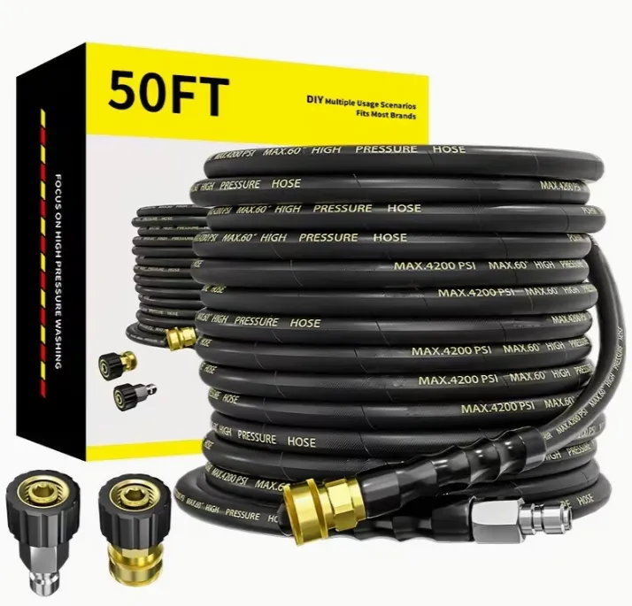4200PSI Pressure Washer Hose with 3/8" QC fittings