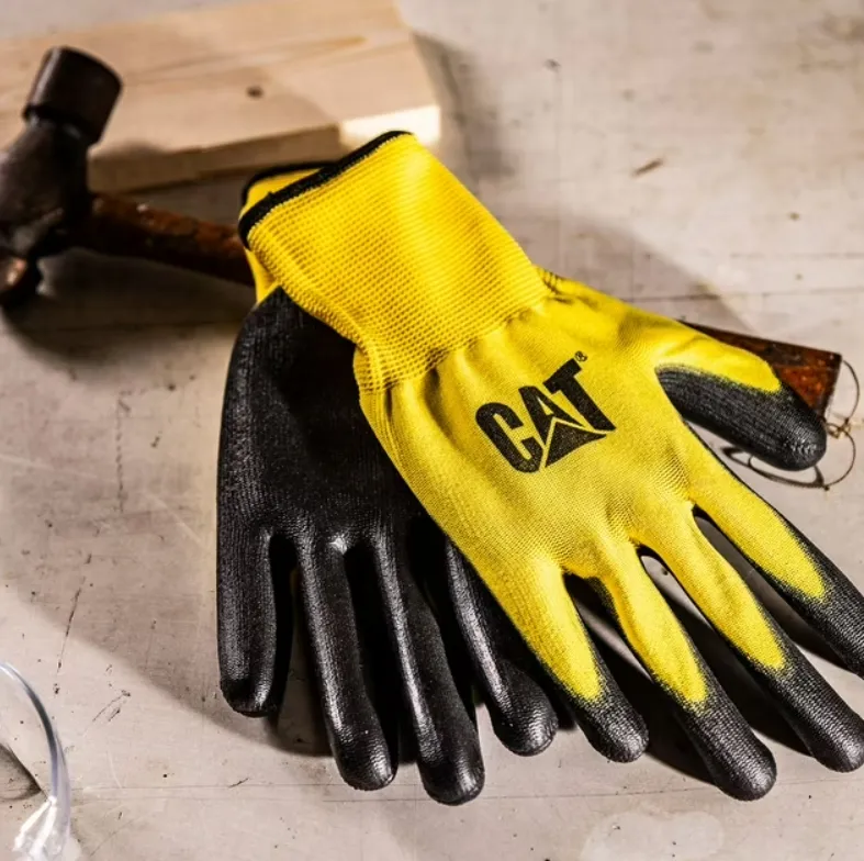 CAT Polyurethane Durable Work Glove, 15-Pack