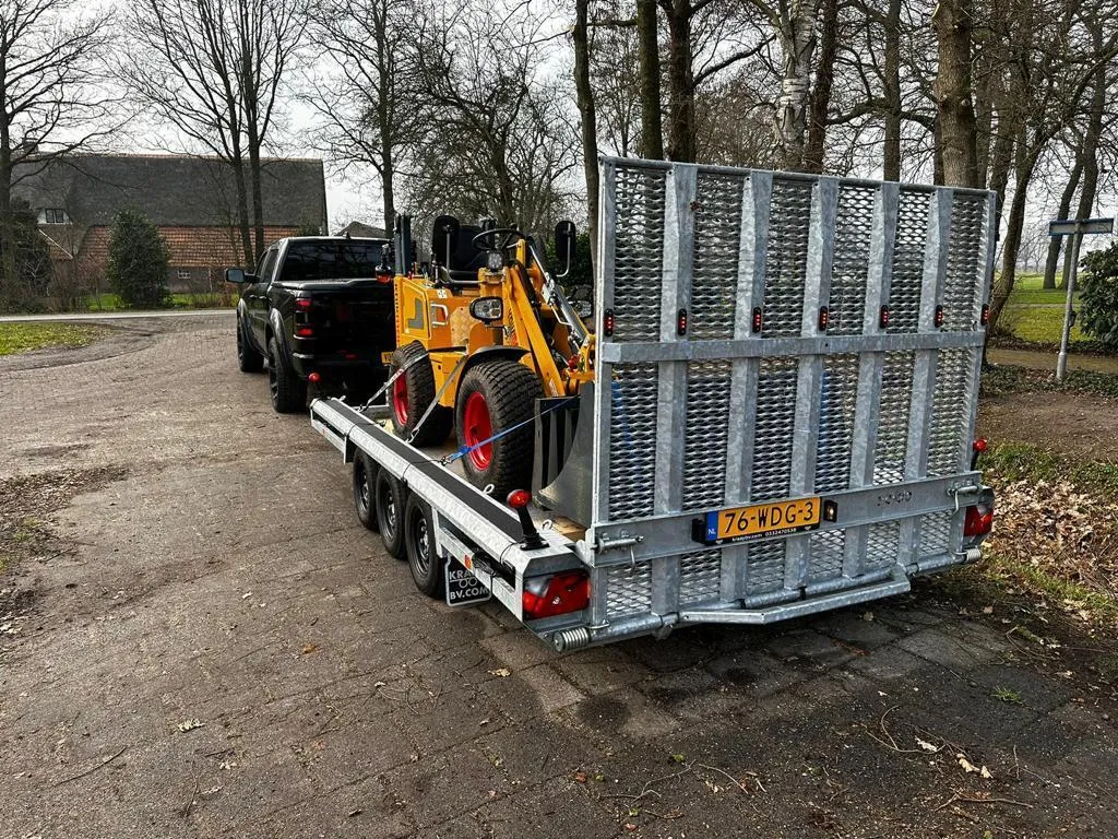 Knikmops 130 met aanhanger