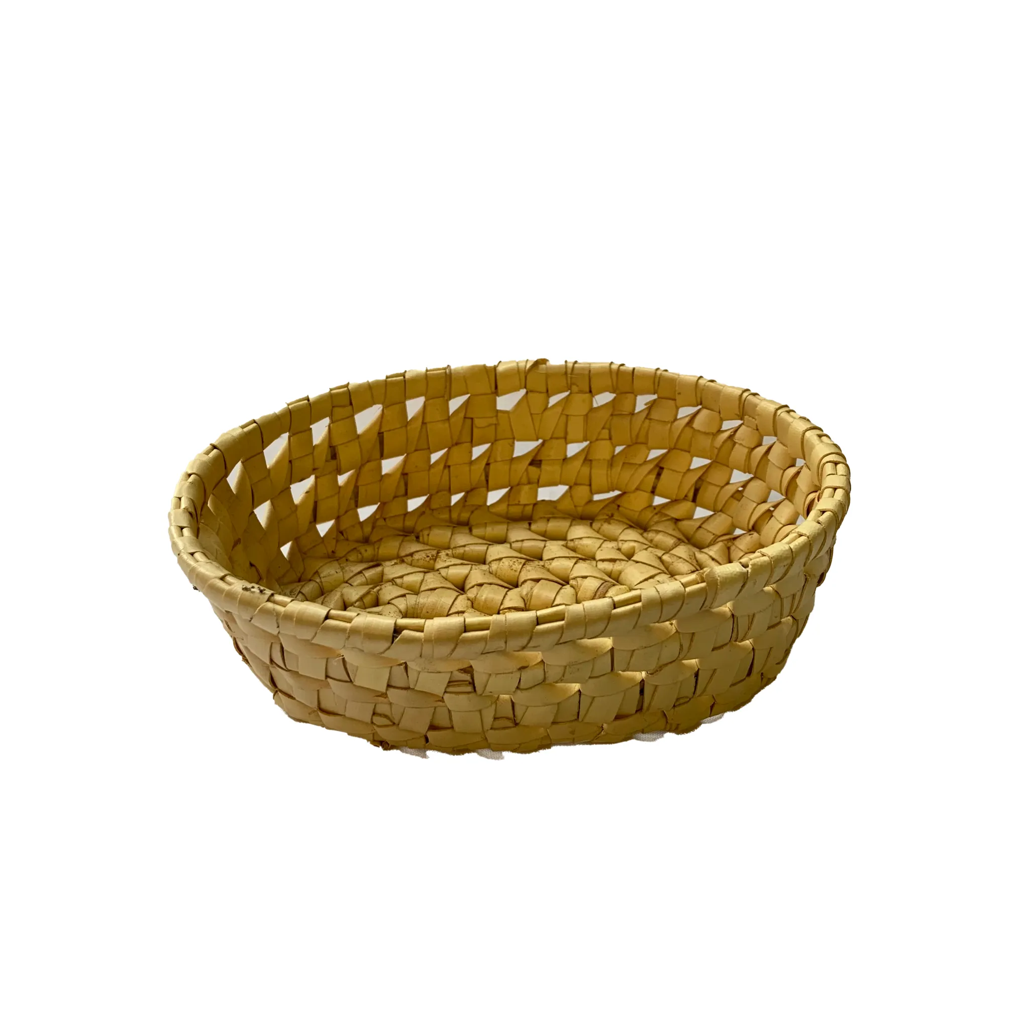 Basket: small oval rush 