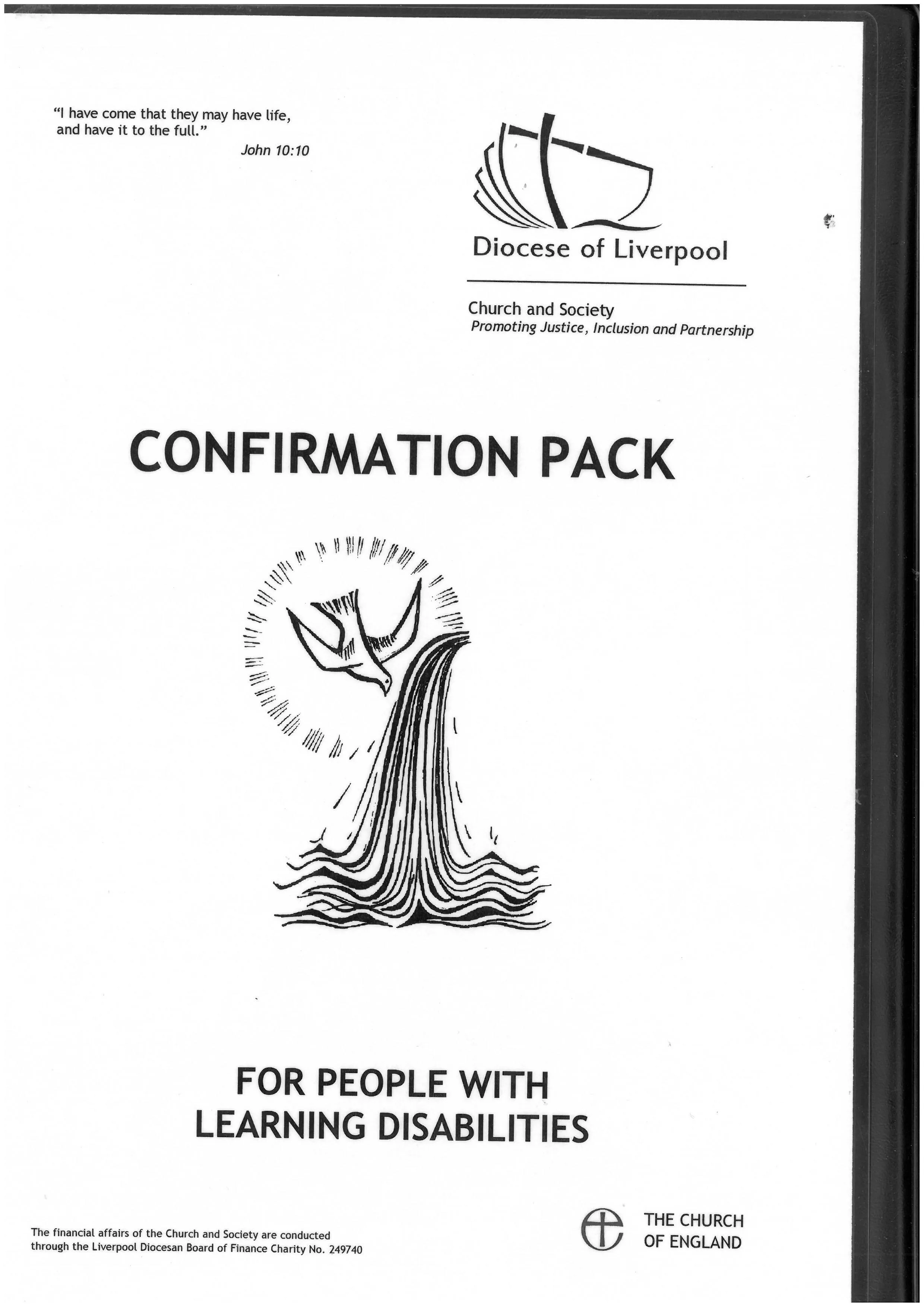 Confirmation pack for people with learning disabilities