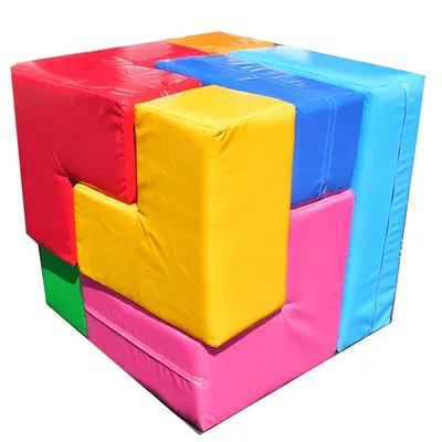 Soma cube in blue bag