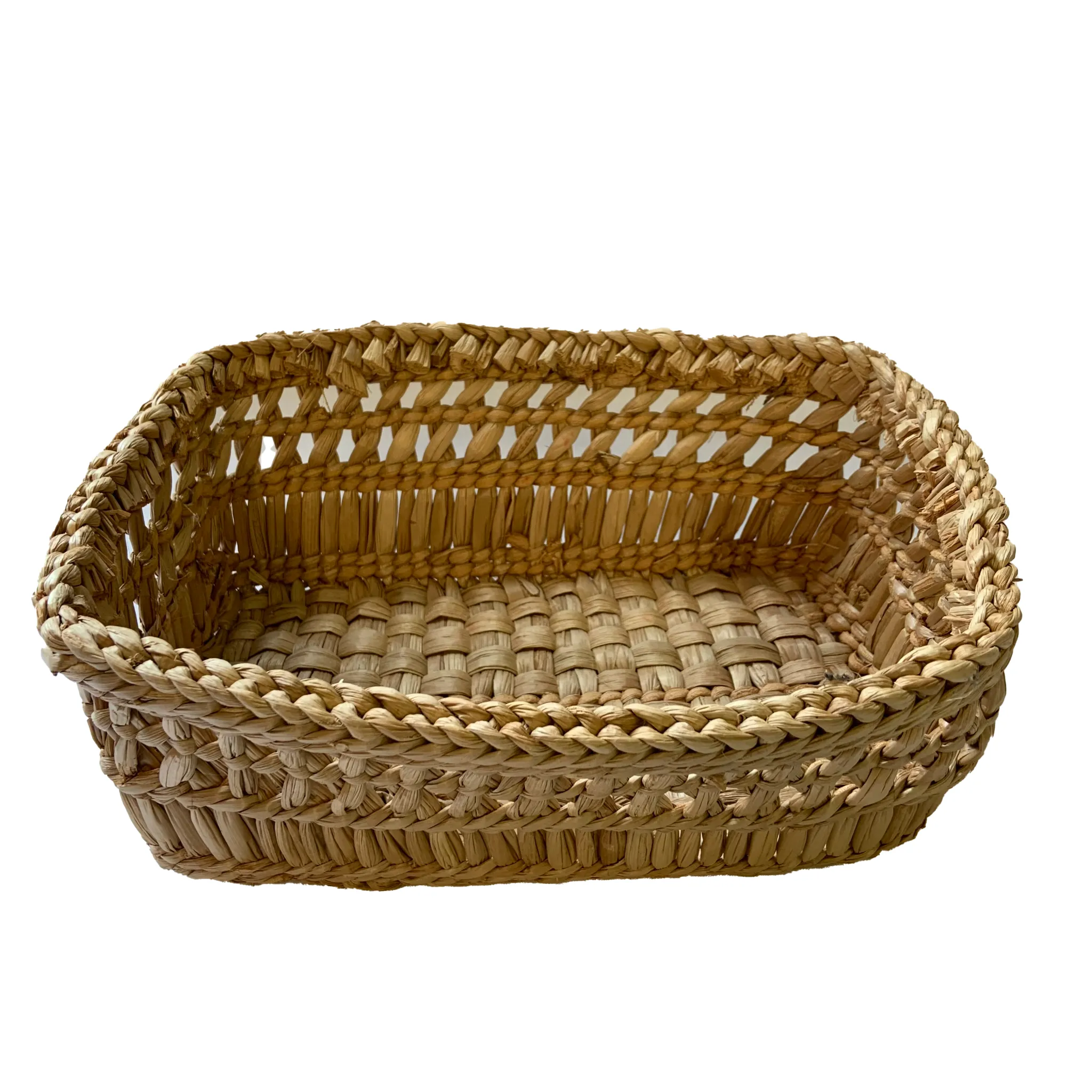 Basket: Rectangular rush