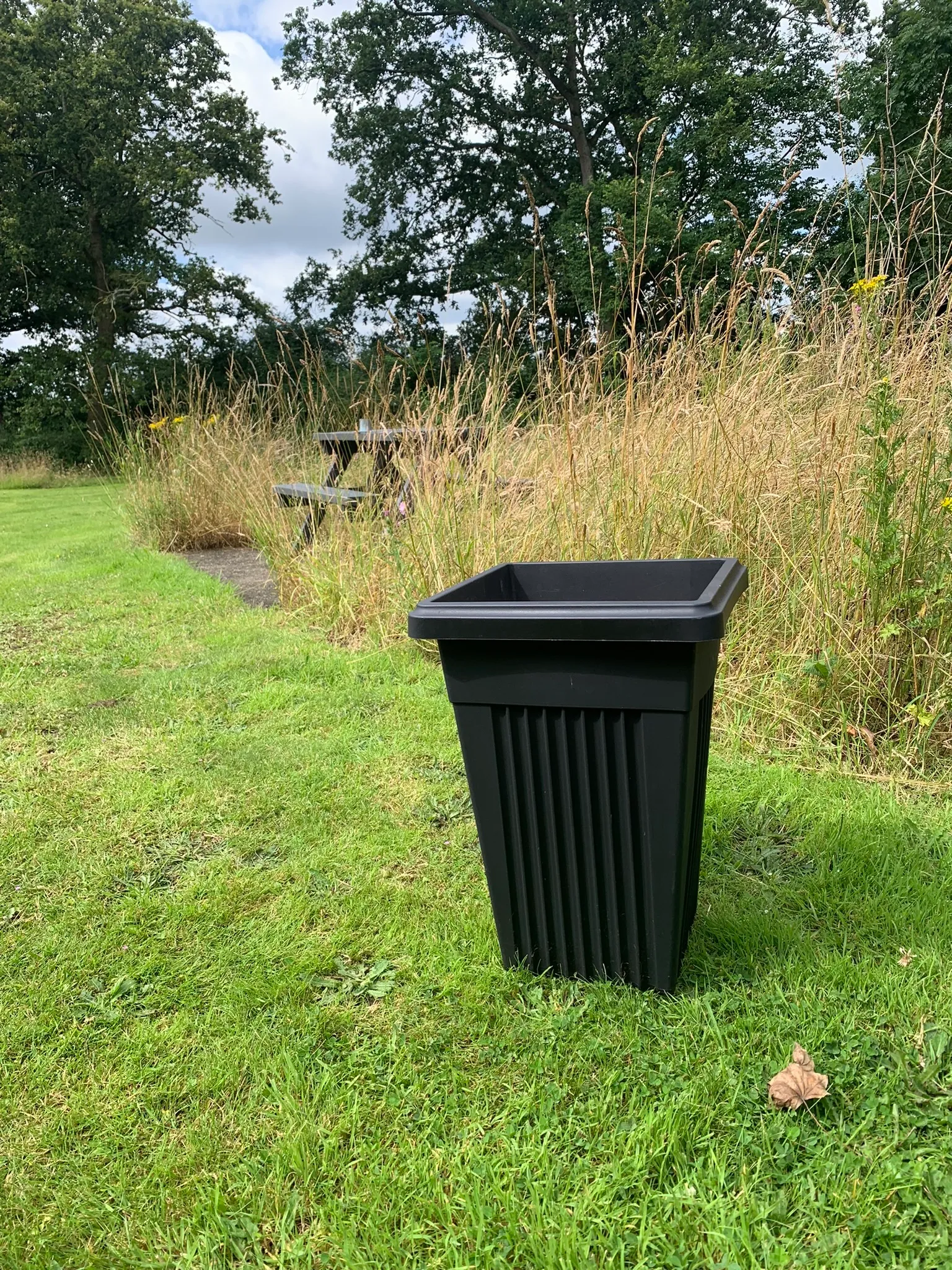 Black Plastic Planter