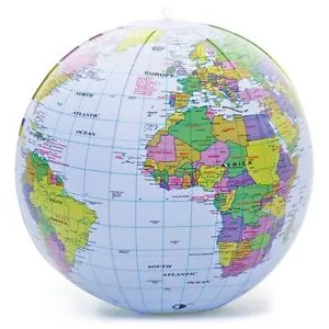 Inflatable globe
