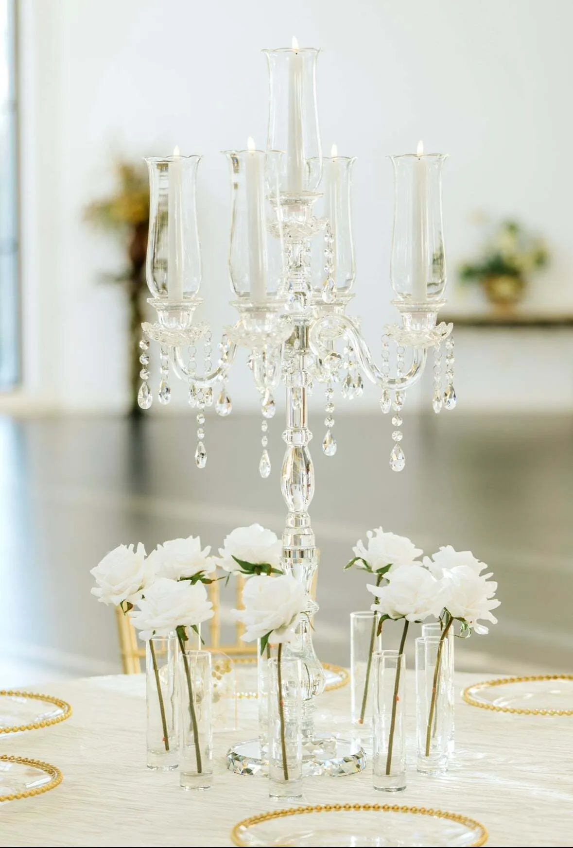 Medium Classic Crystal Candelabra