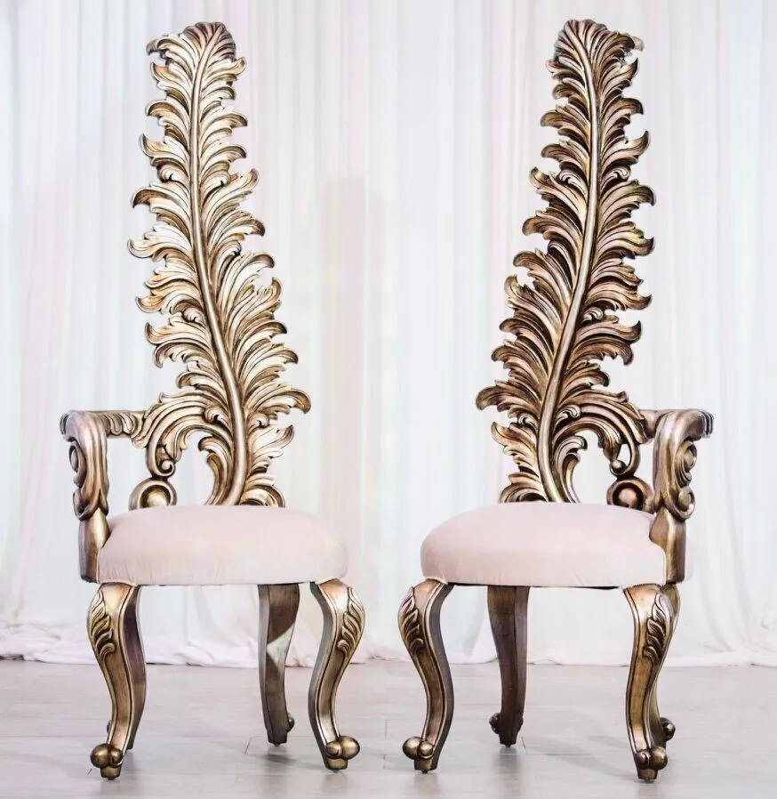 Gold Leaf Chair (Set of 2)