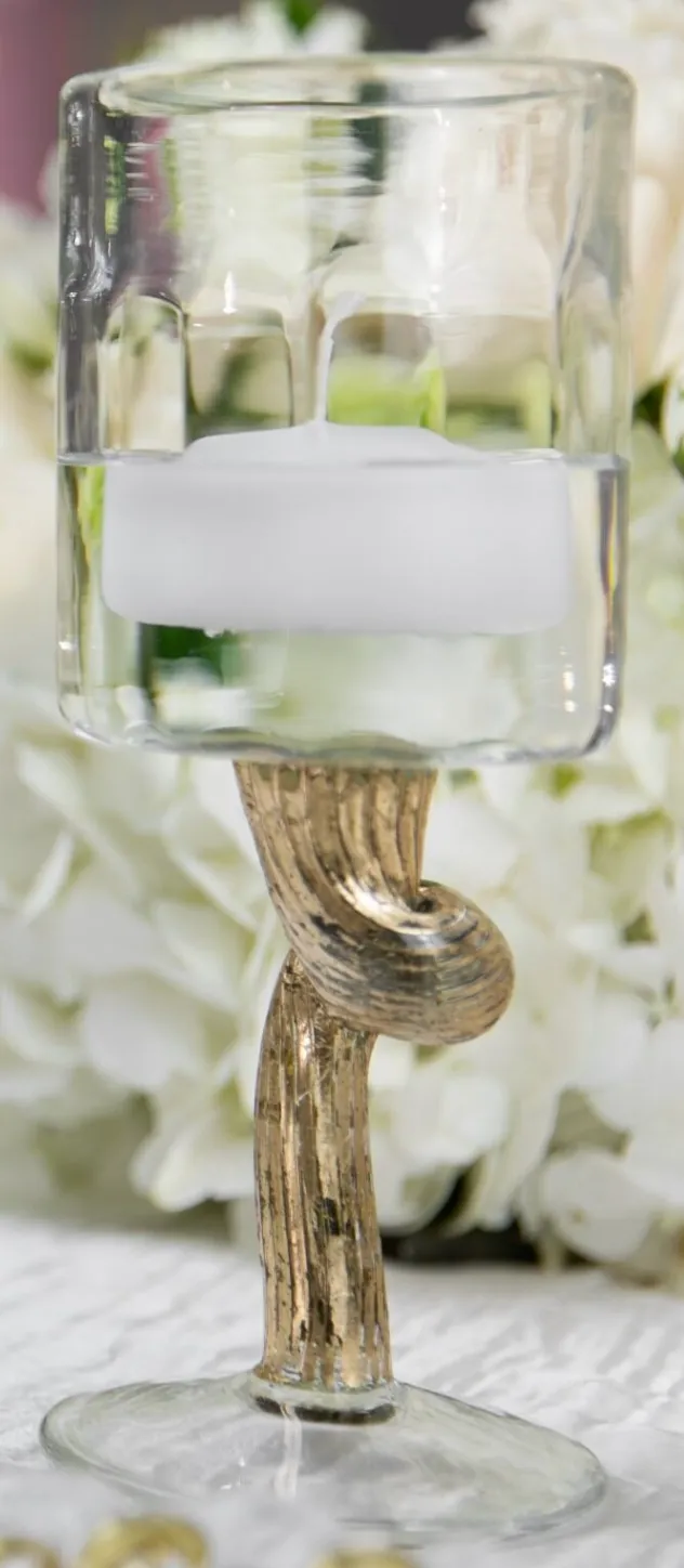 Gold Branch Candle Holders