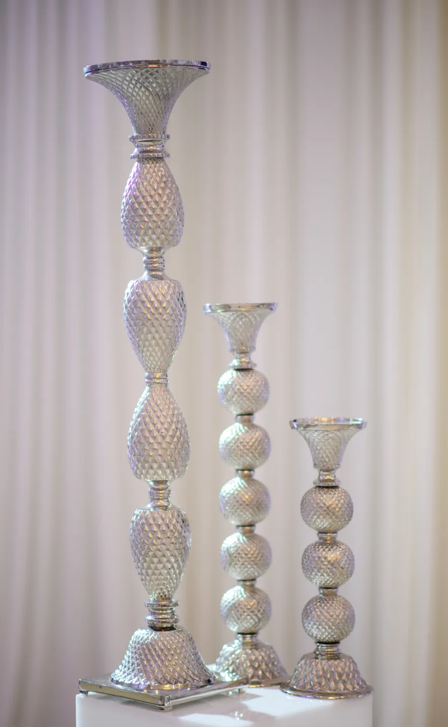 Silver Pineapple Centerpiece