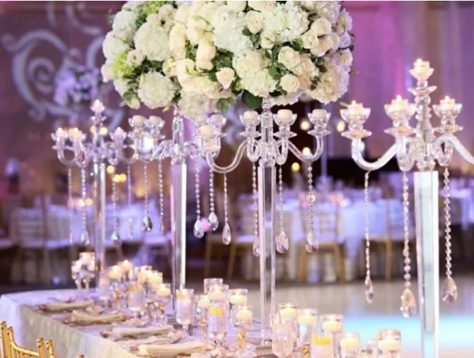 Medium Crystal Base Centerpiece