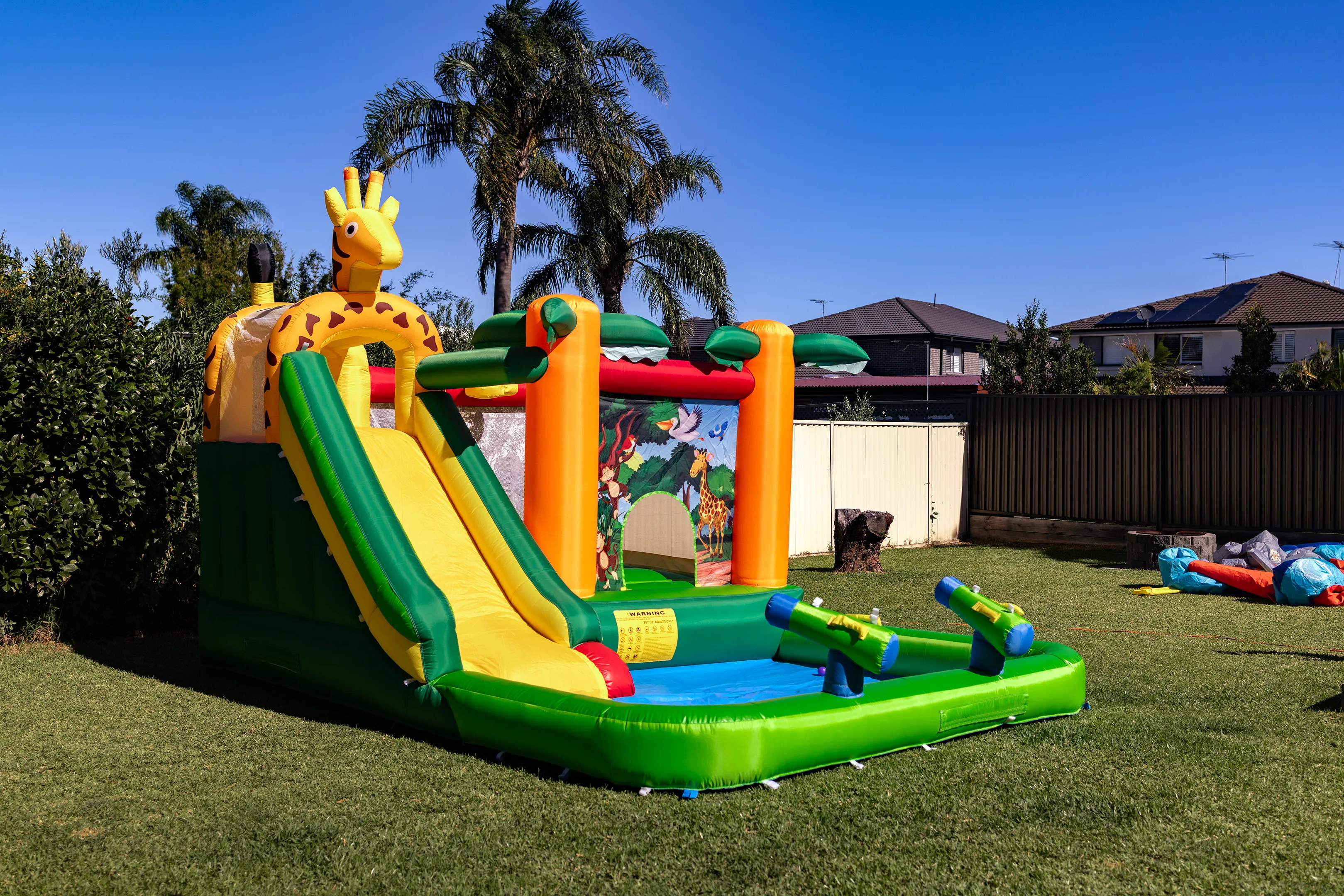 Giraffe Slide Wet and Dry - Kids Jumping Castle