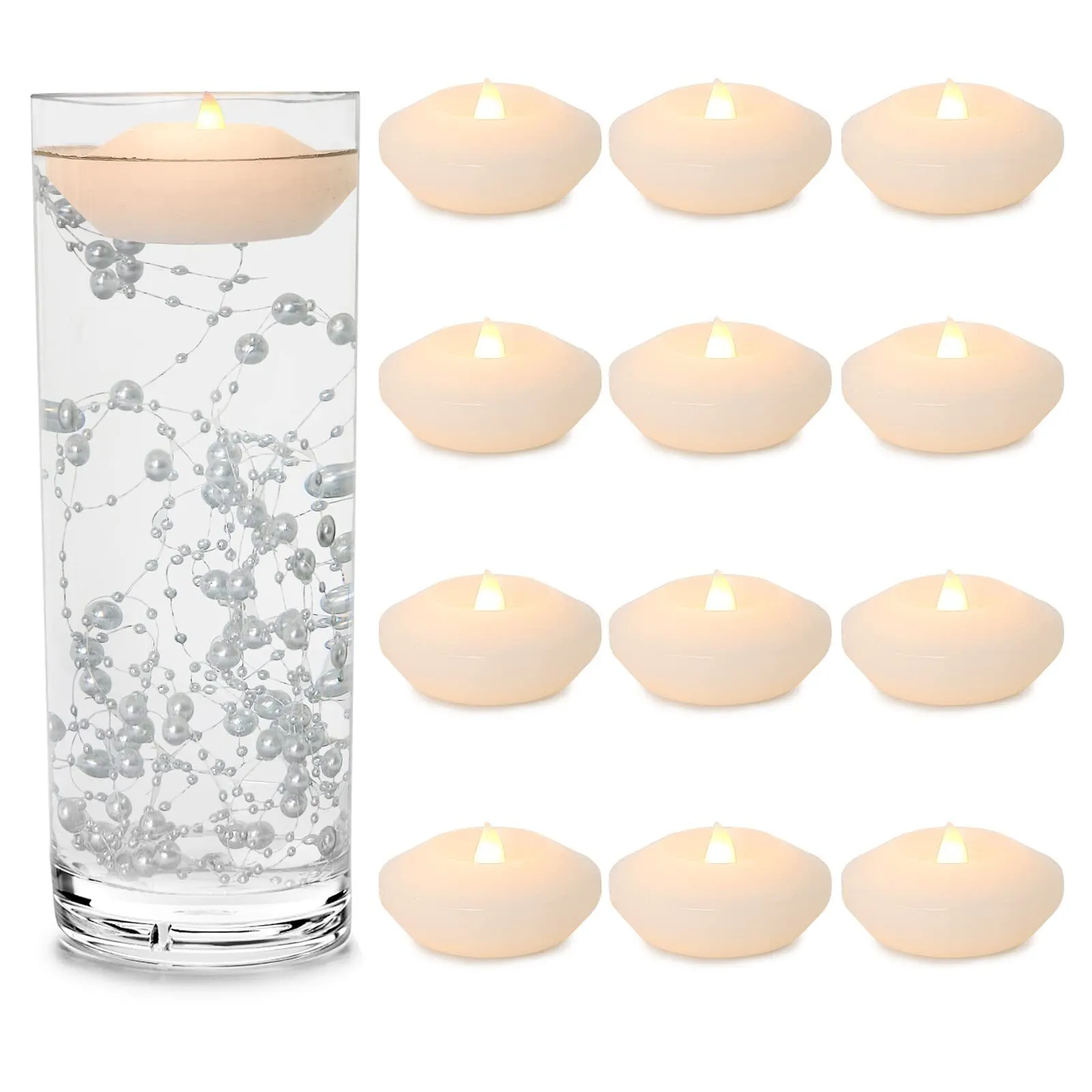 3" LED Flameless Floating Candles