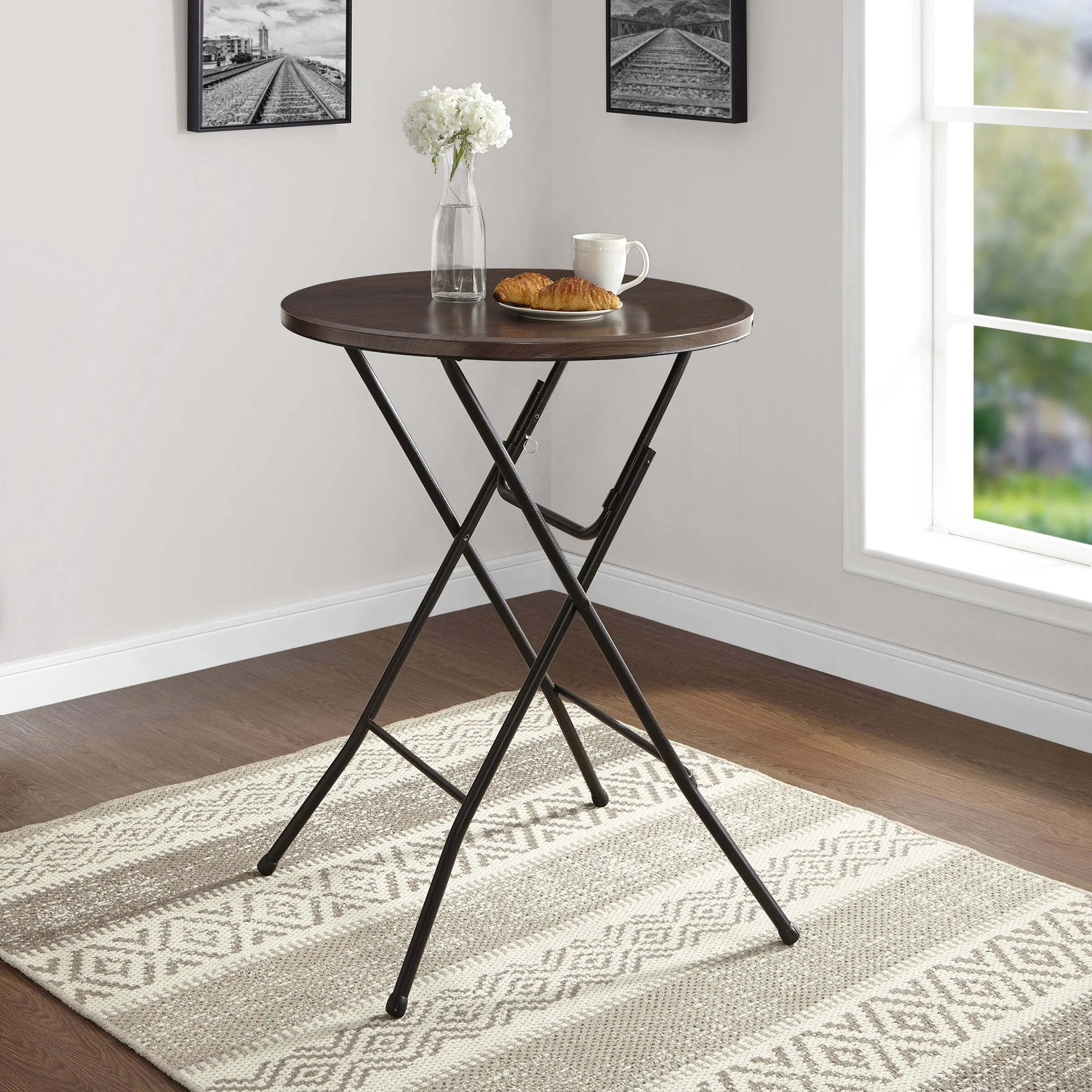 31" Round High-Top Folding Table